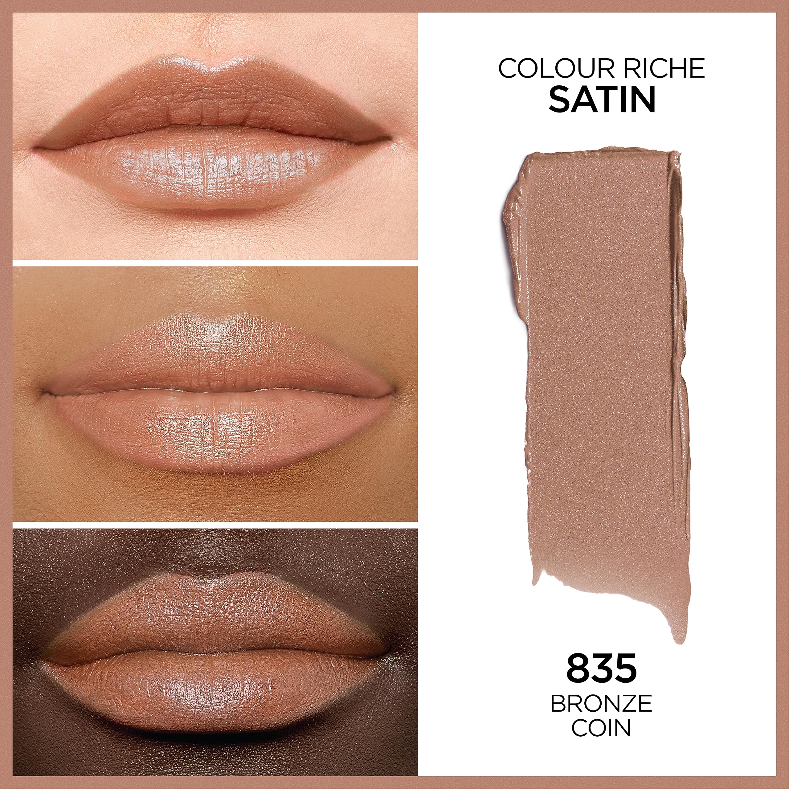 Foto 2 | Moneda De Bronce Original Lipstick L'oréal Paris Colour Riche - Venta Internacional.