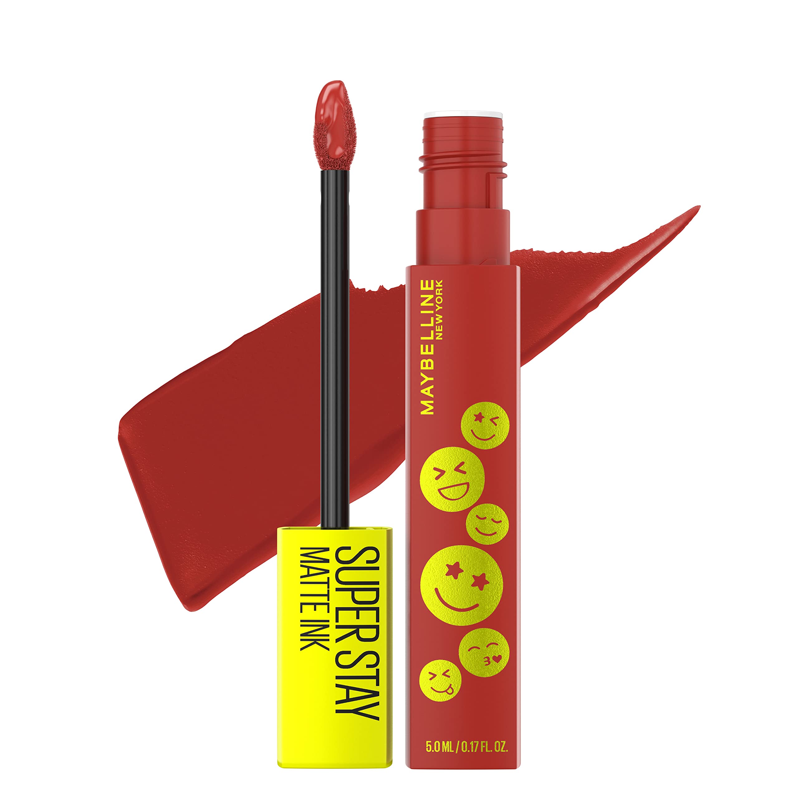 Lápiz Labial Maybelline Super Stay Matte Ink Harmonizer, Rojo Y Marrón - Venta Internacional.