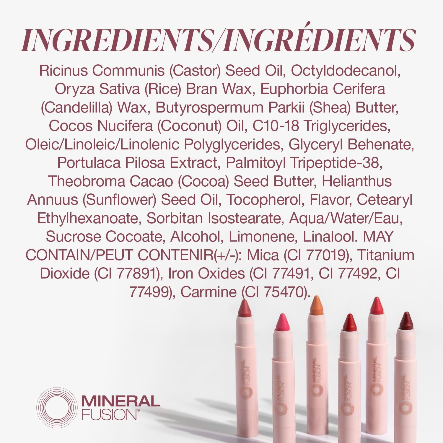 Foto 8 pulgar | Tinte Labial Mineral Fusion Sheer Moisture Hydrating Earthy Berry - Venta Internacional.