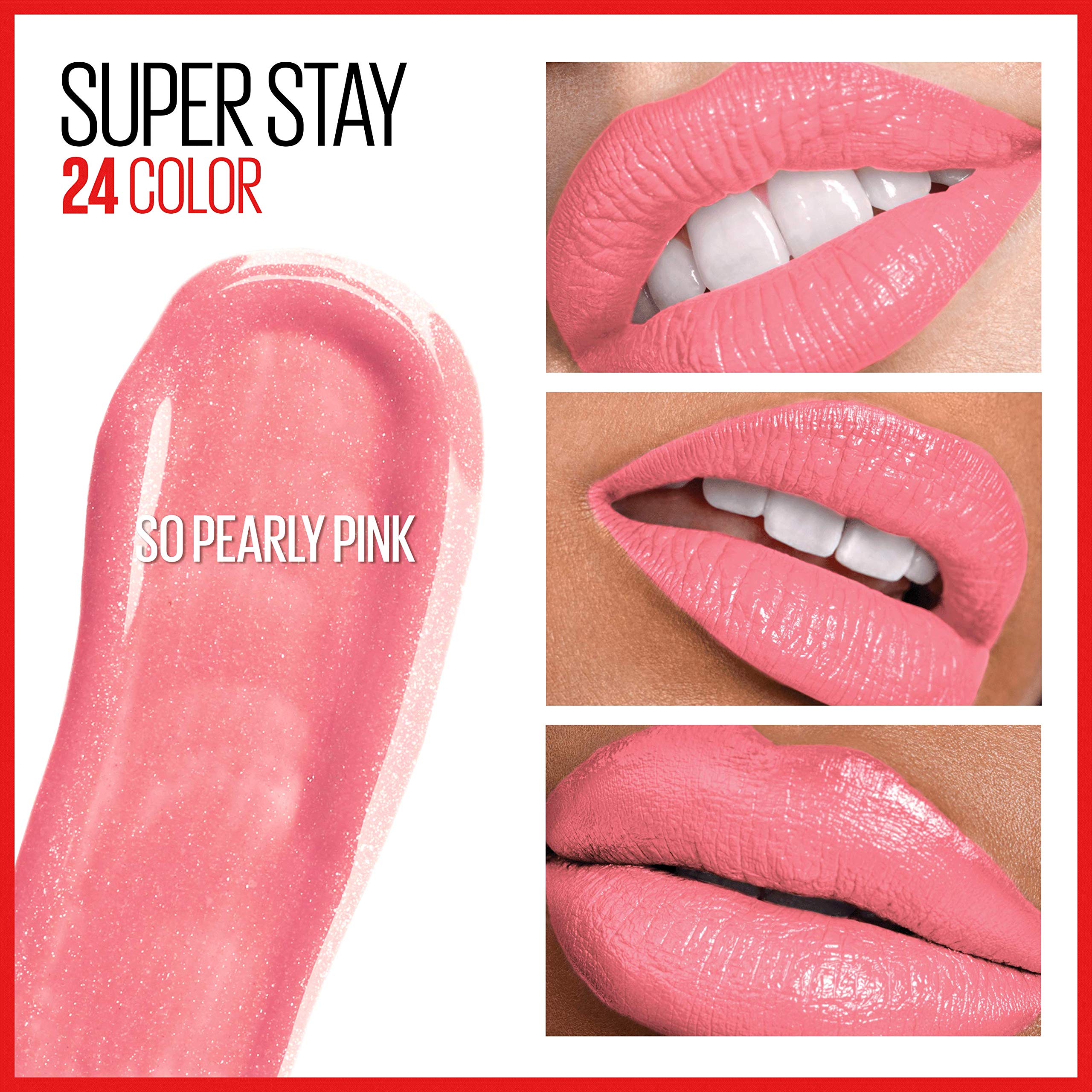 Foto 4 pulgar | Lápiz Labial Líquido Maybelline Super Stay 24 So Pearly Pink - Venta Internacional