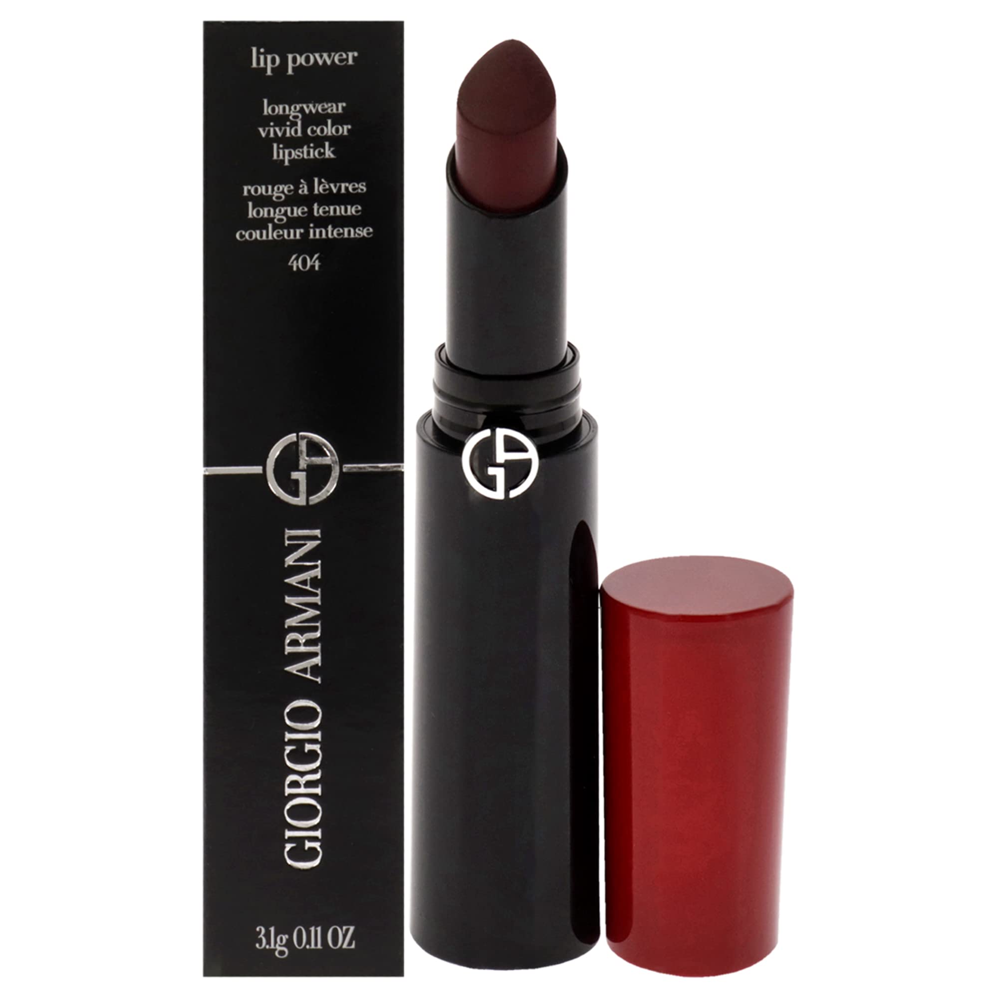 Foto 2 pulgar | Lápiz Labial Giorgio Armani Lip Power Longwear 404 Tempting, 3 Ml - Venta Internacional.