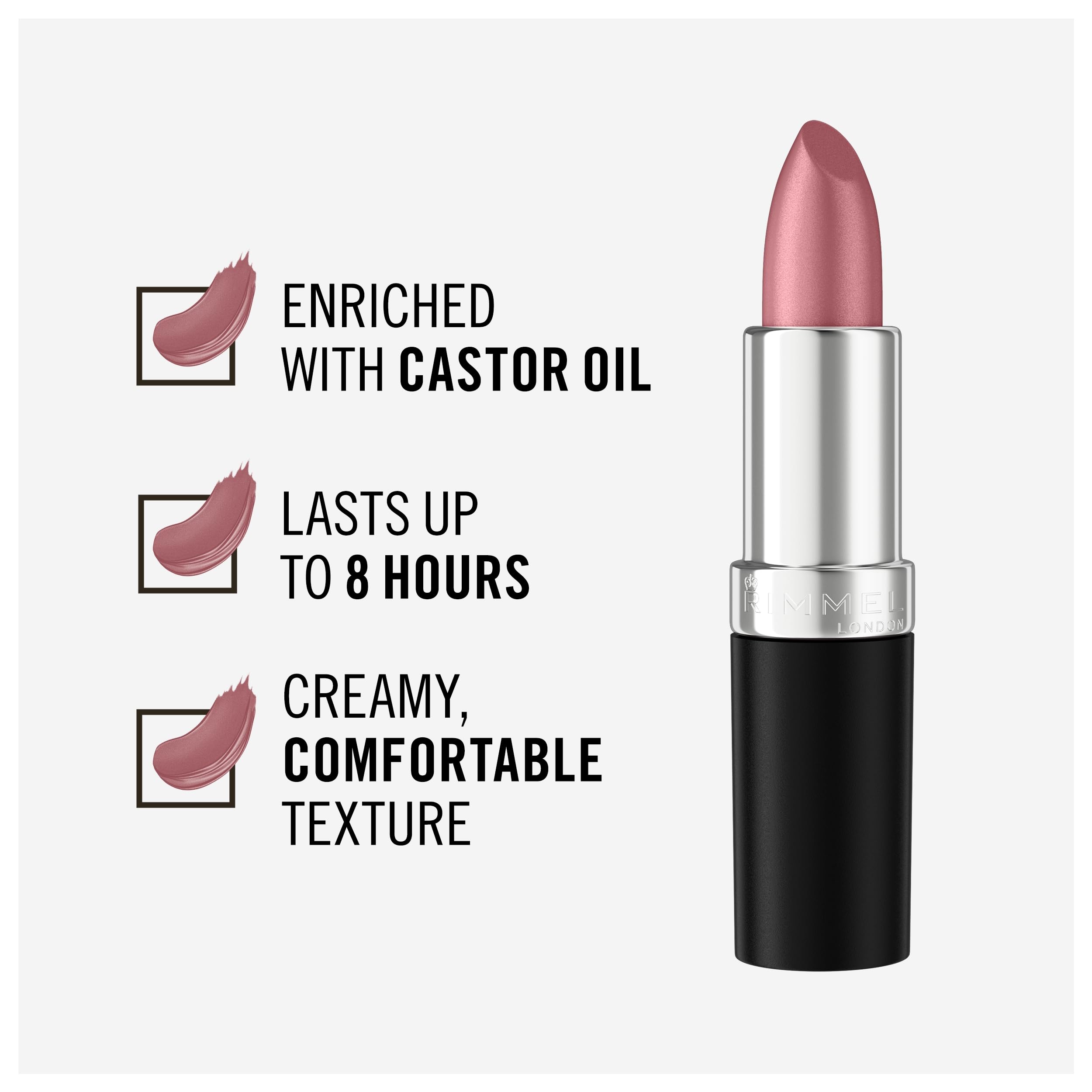 Foto 4 pulgar | Lápiz Labial Rimmel Lasting Finish Candy Color 8 Horas - Venta Internacional