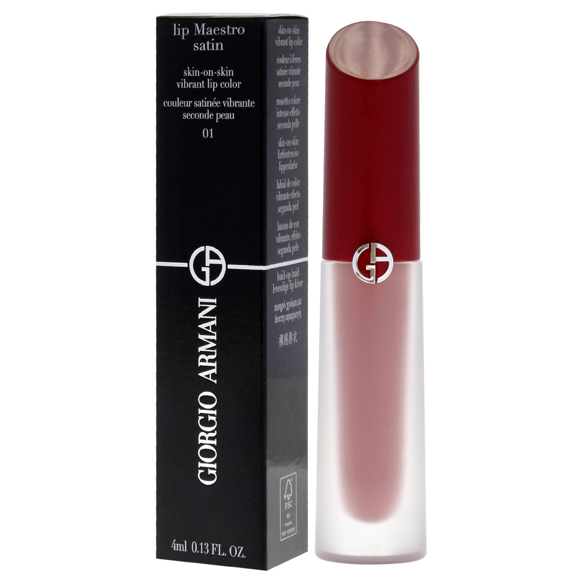 Foto 5 pulgar | Lápiz Labial Giorgio Armani Lip Satin 01 Summer Adventure - Venta Internacional.
