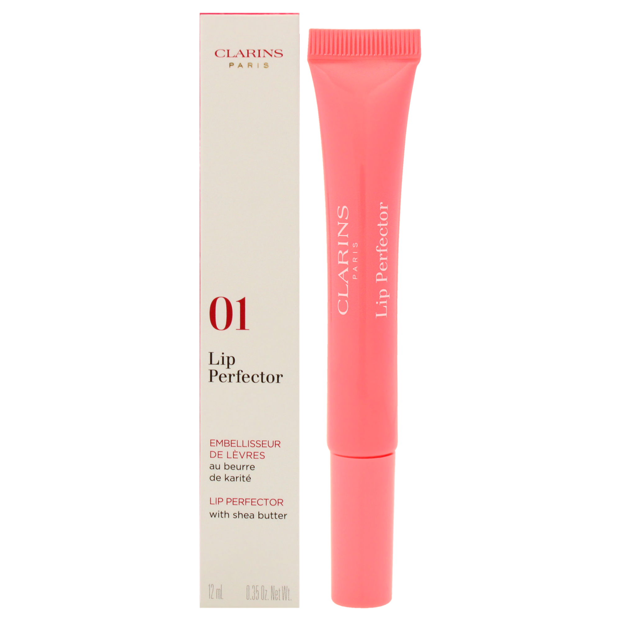 Foto 2 pulgar | Brillo De Labios Clarins Lip Perfector-01 Rose Shimmer, 10 Ml, Para Mujer - Venta Internacional.