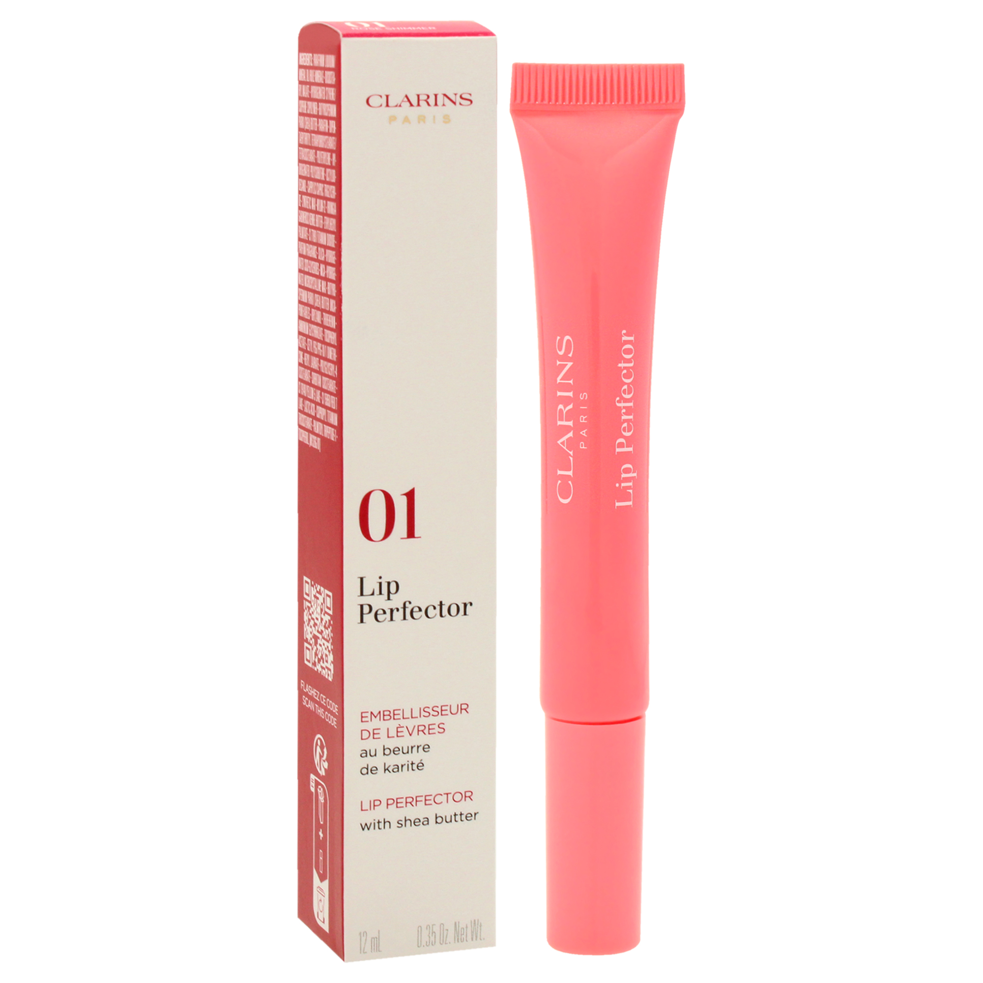 Foto 4 pulgar | Brillo De Labios Clarins Lip Perfector-01 Rose Shimmer, 10 Ml, Para Mujer - Venta Internacional.