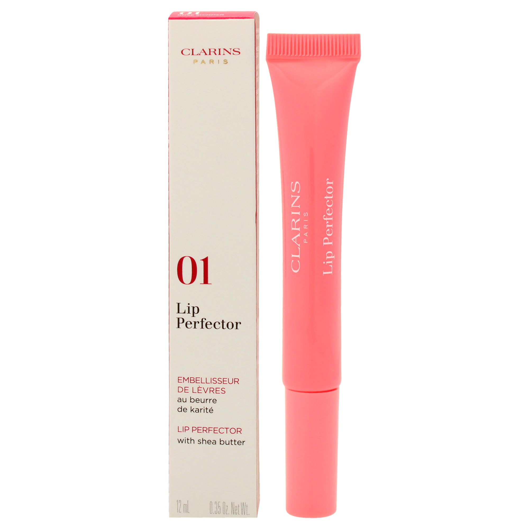 Foto 5 pulgar | Brillo De Labios Clarins Lip Perfector-01 Rose Shimmer, 10 Ml, Para Mujer - Venta Internacional.