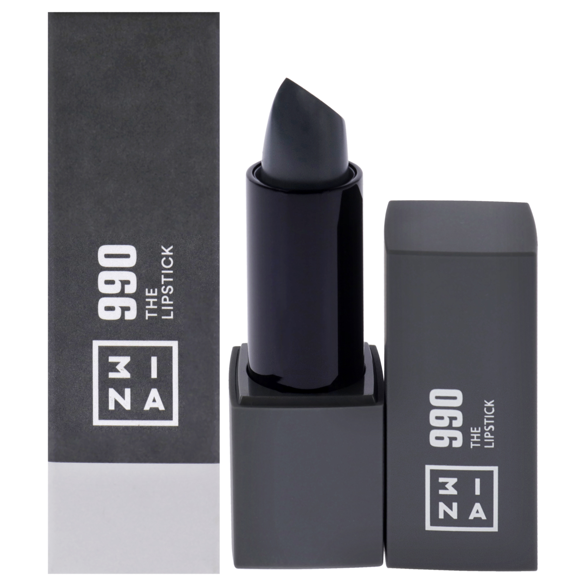 Lápiz Labial 3ina 990, Acabado Mate Y Brillante, Color Gris Cálido, 4,5 Ml - Venta Internacional.