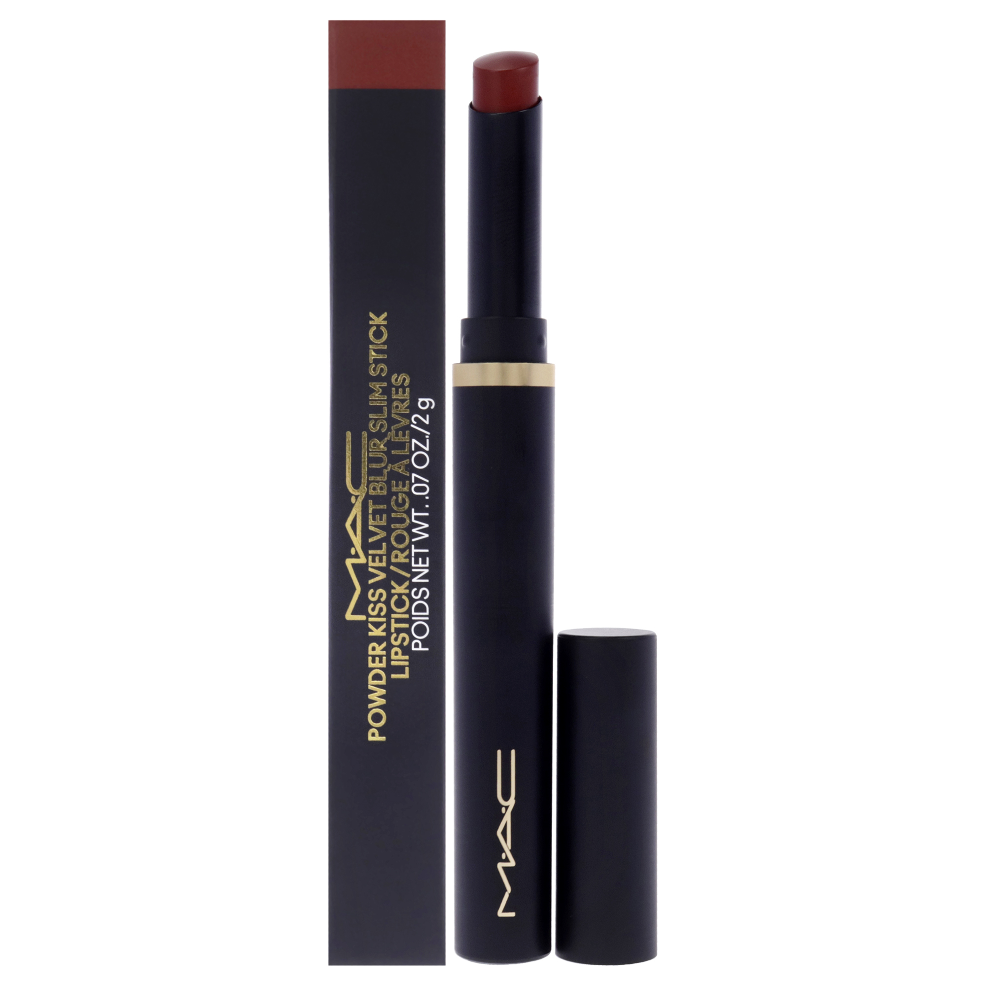 Lápiz Labial Mac Powder Kiss Velvet Blur Slim Stick Pumpkin - Venta Internacional.