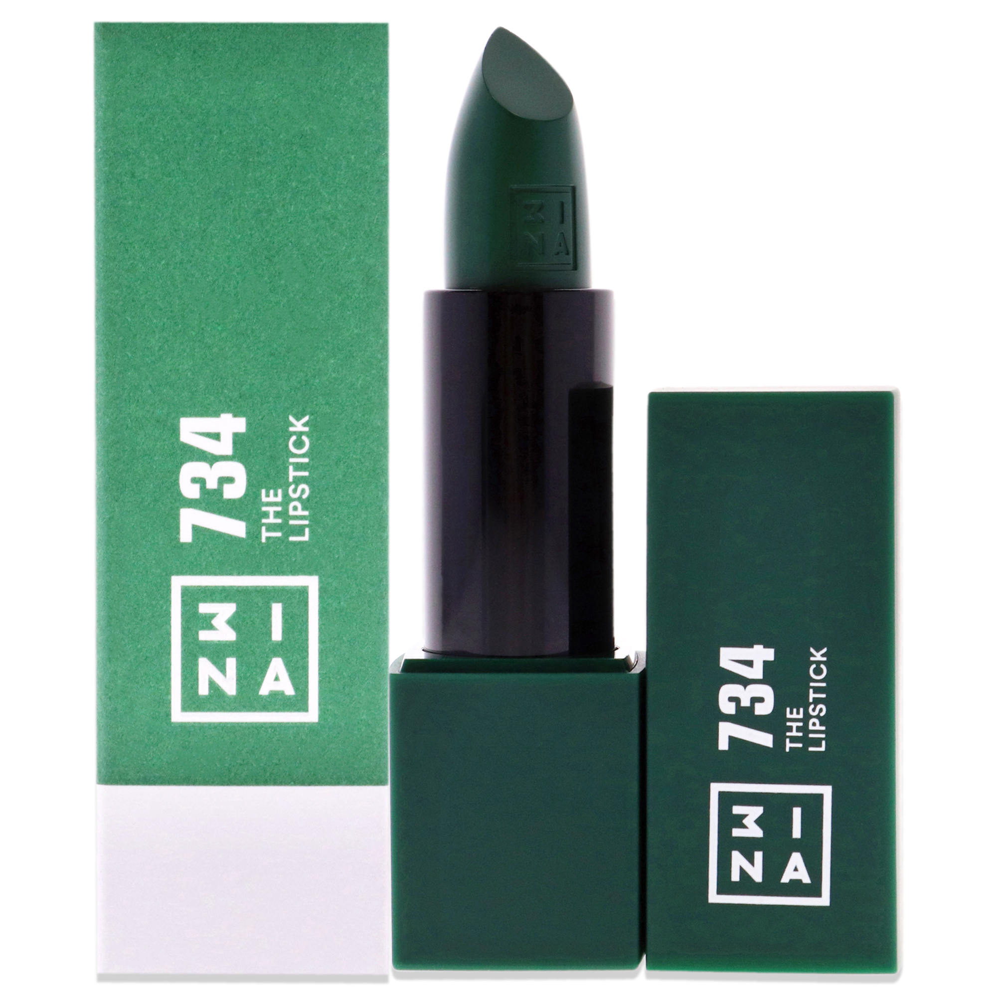 Foto 2 pulgar | Lápiz Labial 3ina 734 Deep Winter Green Con Acabado Mate Y Brillante - Venta Internacional.