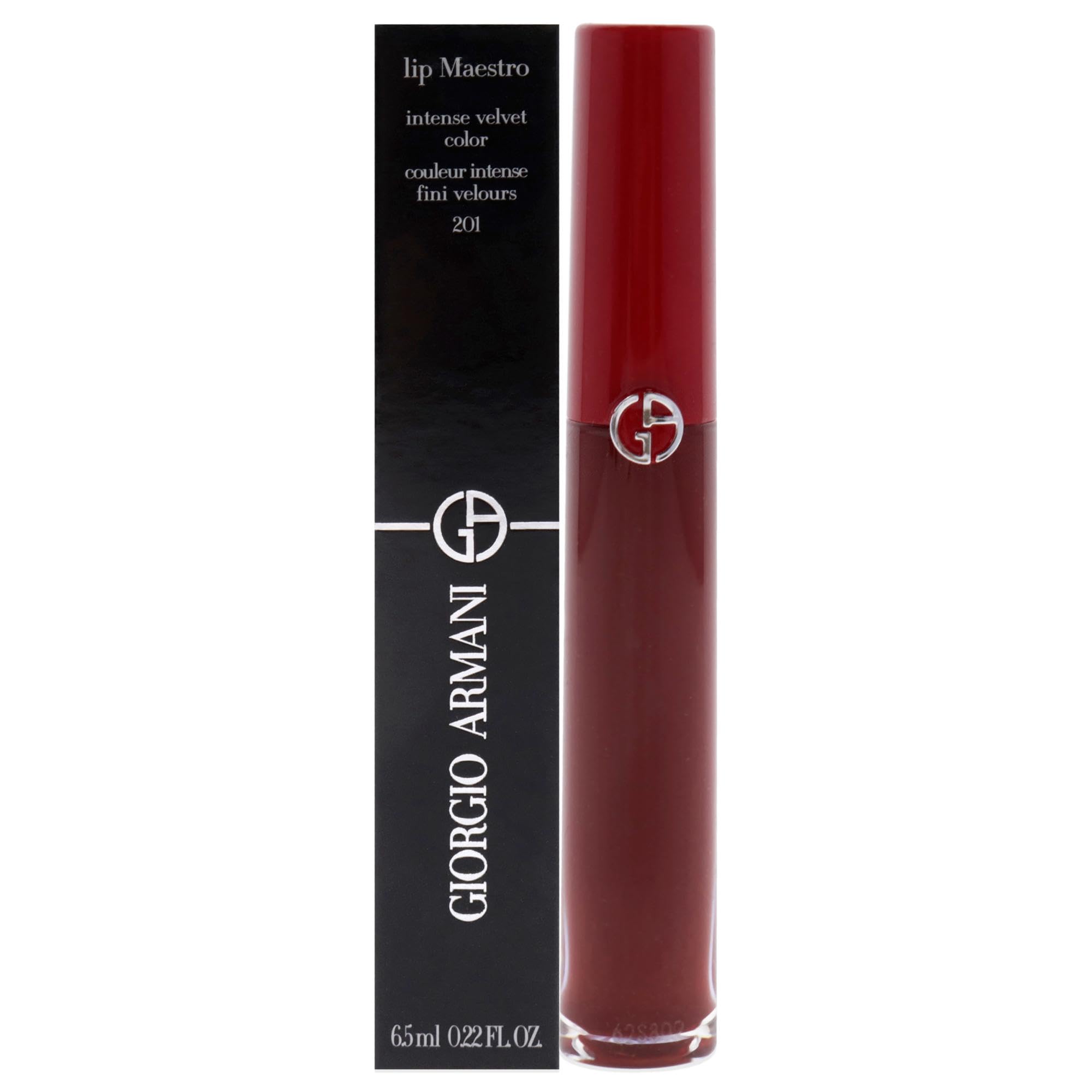 Brillo De Labios Giorgio Armani Lip Maestro Intense Velvet 201 6.5 Ml - Venta Internacional.