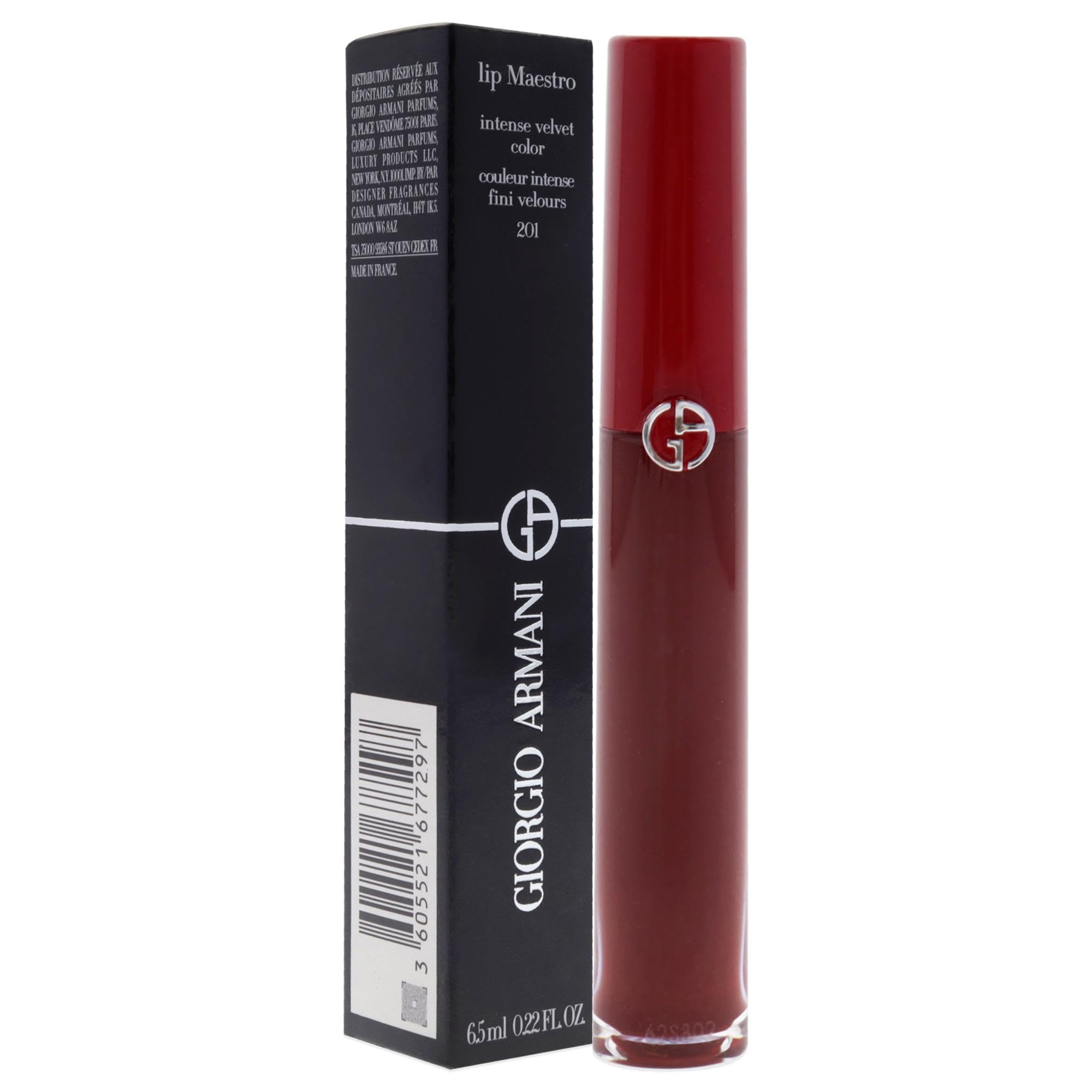 Foto 4 pulgar | Brillo De Labios Giorgio Armani Lip Maestro Intense Velvet 201 6.5 Ml - Venta Internacional.