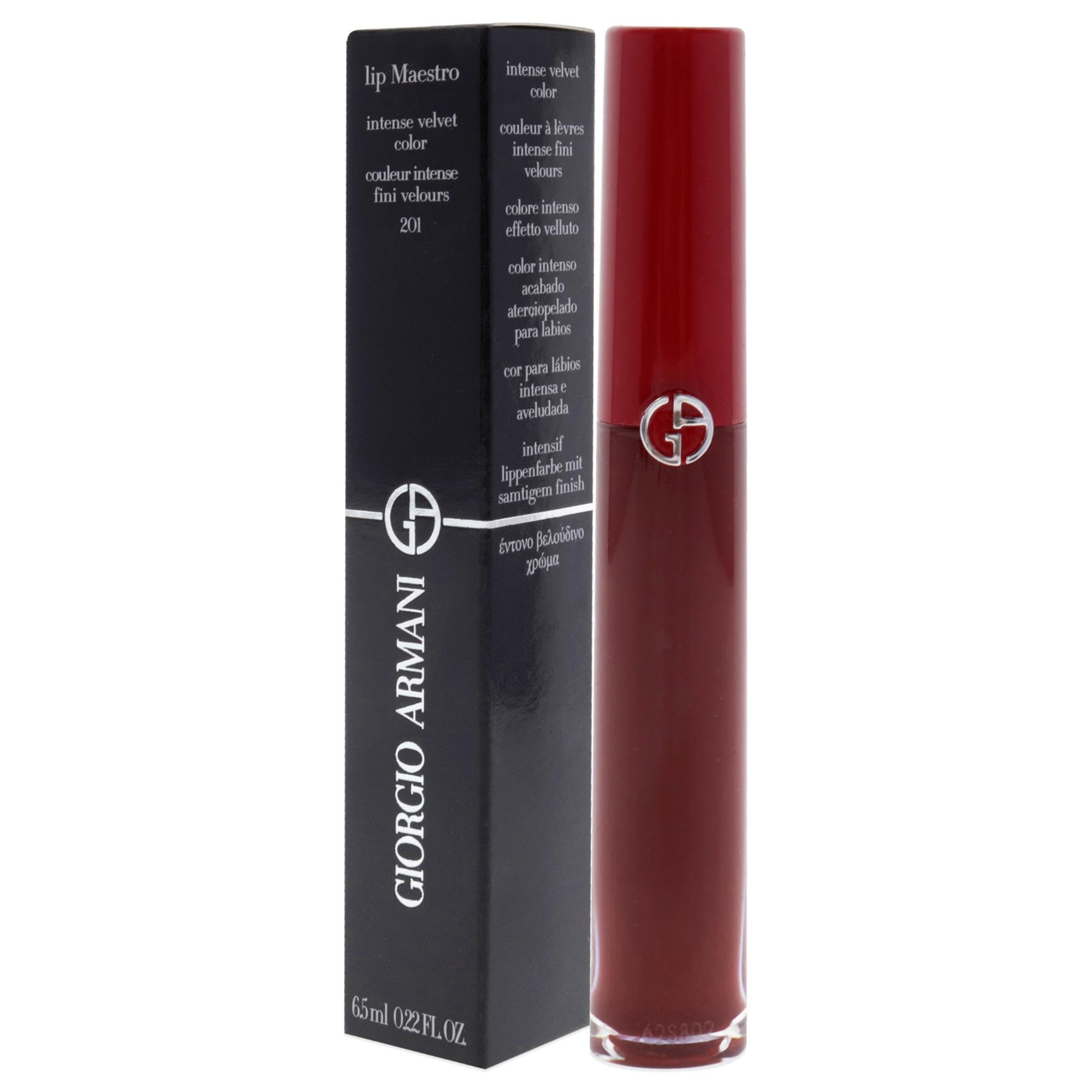 Foto 5 pulgar | Brillo De Labios Giorgio Armani Lip Maestro Intense Velvet 201 6.5 Ml - Venta Internacional.