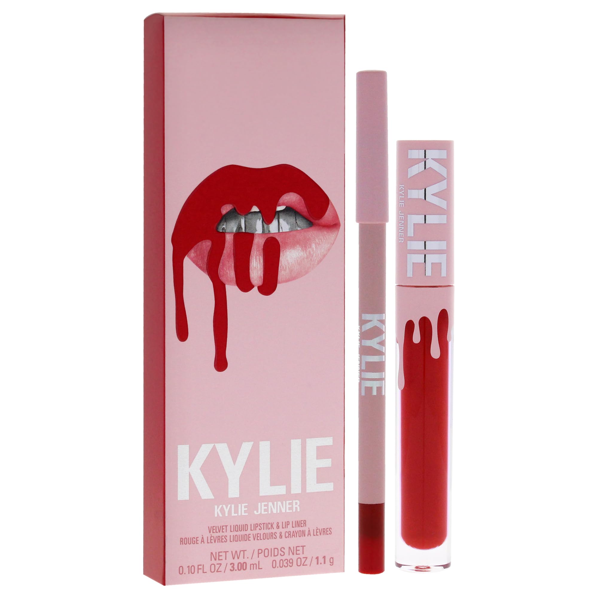 Foto 3 | Kit De Labios Kylie Cosmetics Velvet 405 Red Velvet Para Mujer - Venta Internacional.