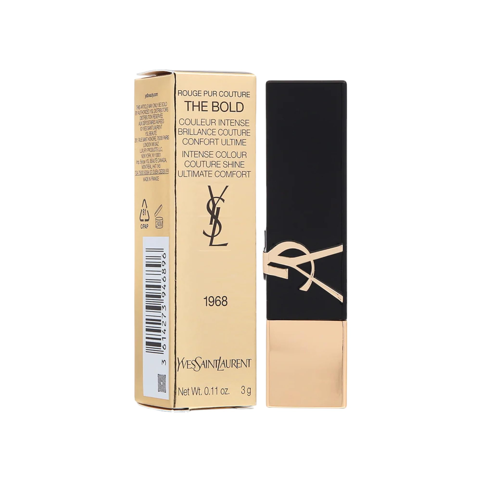 Lápiz Labial Yves Saint Laurent The Bold High Pigment 1968 Nude - Venta Internacional.