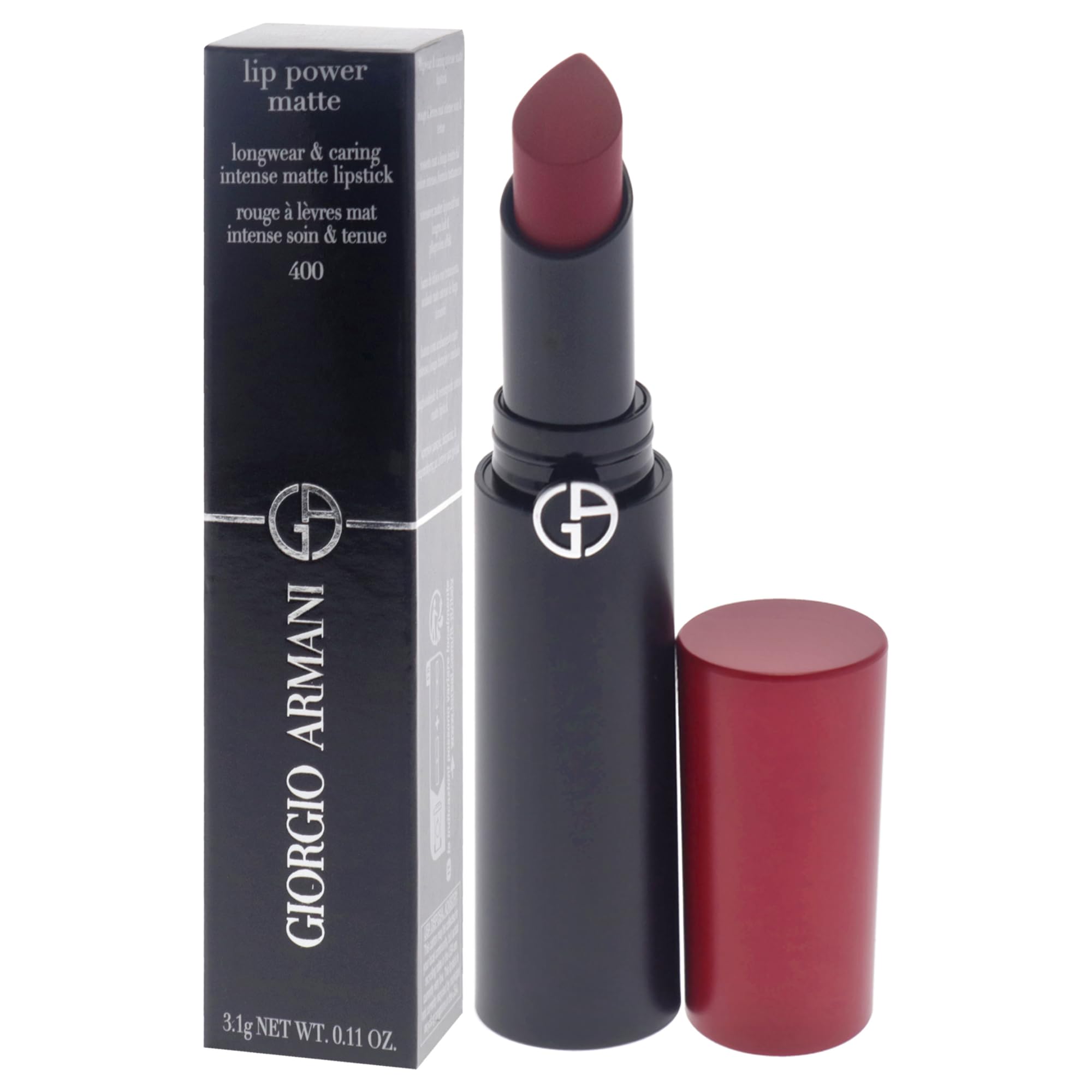 Foto 3 pulgar | Lápiz Labial Giorgio Armani Lip Power Duradero Matte 400 - Venta Internacional.