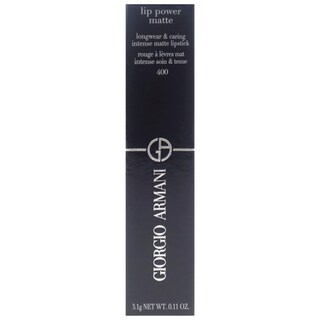 Foto 3 | Lápiz Labial Giorgio Armani Lip Power Duradero Matte 400 - Venta Internacional.