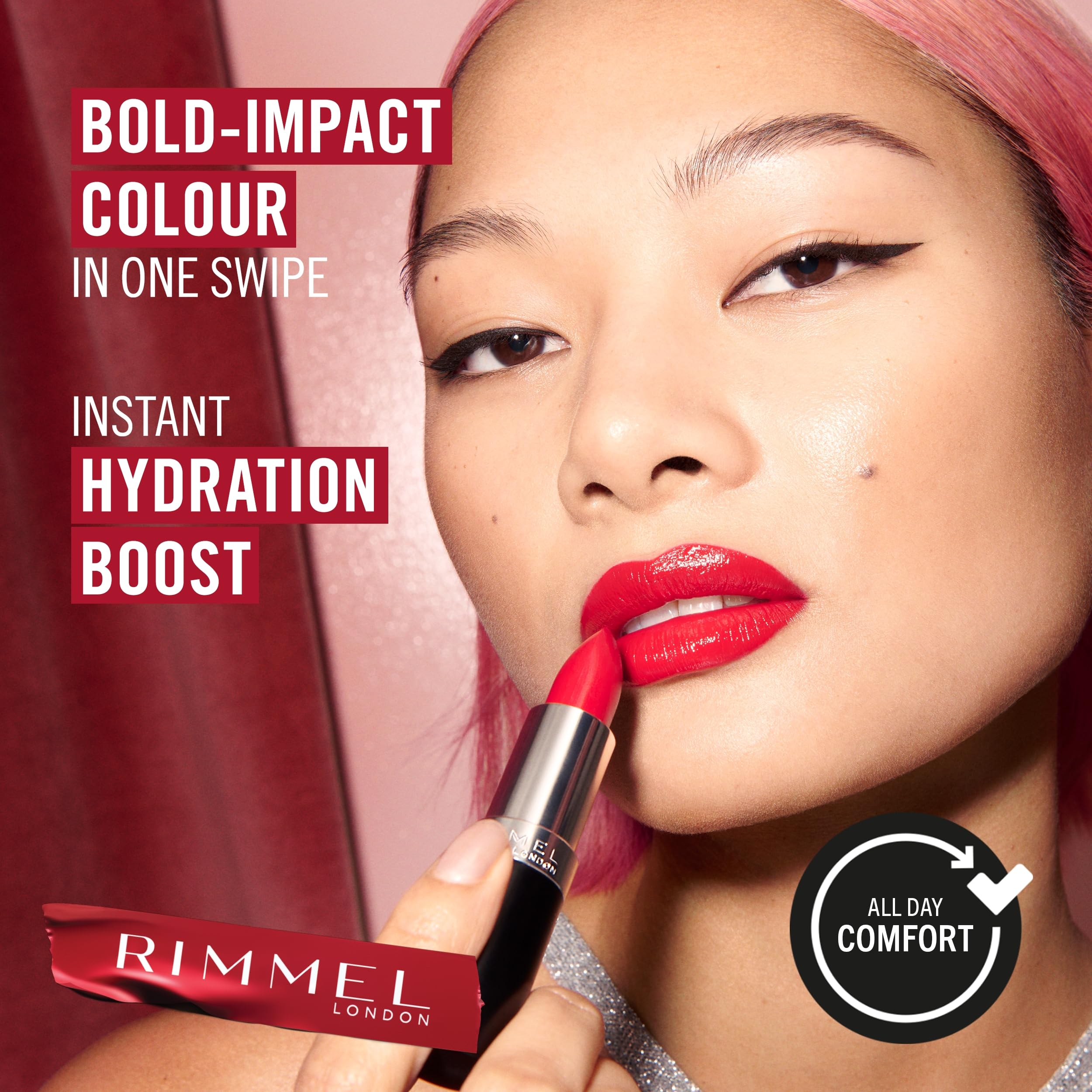 Foto 6 pulgar | Lápiz Labial Rimmel Lasting Finish Pearl Shimmer - Venta Internacional.