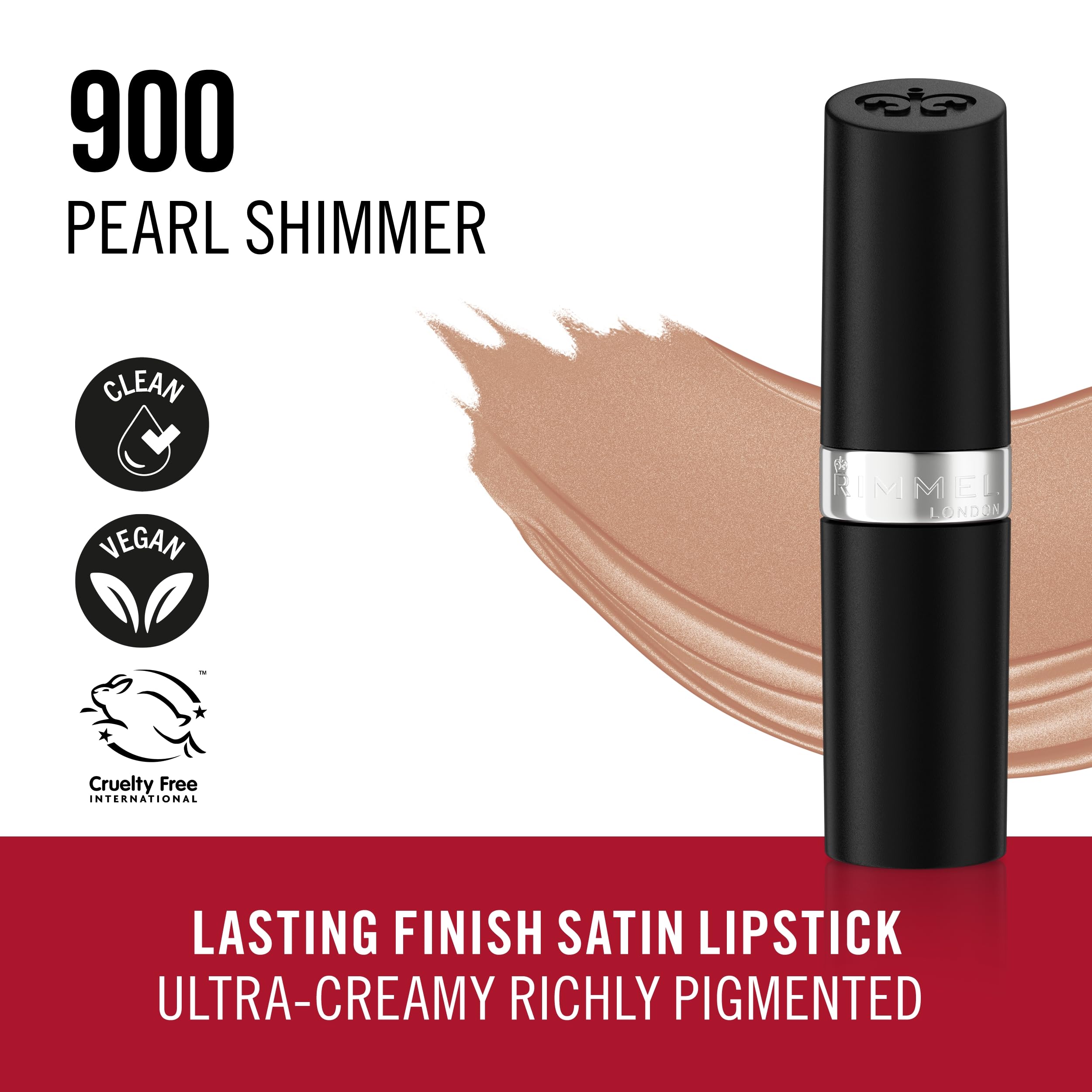 Foto 7 pulgar | Lápiz Labial Rimmel Lasting Finish Pearl Shimmer - Venta Internacional.