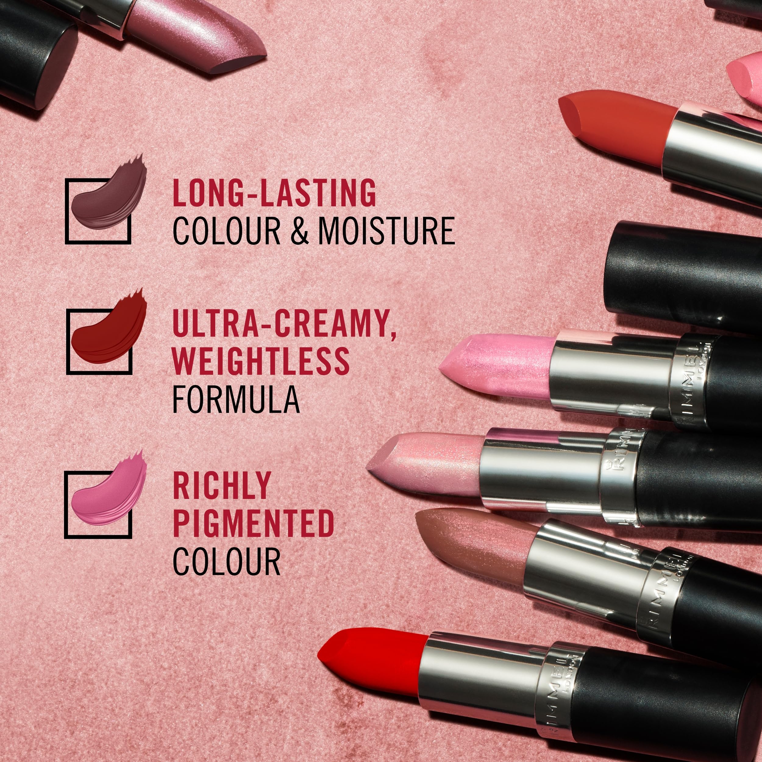 Foto 8 pulgar | Lápiz Labial Rimmel Lasting Finish Pearl Shimmer - Venta Internacional.