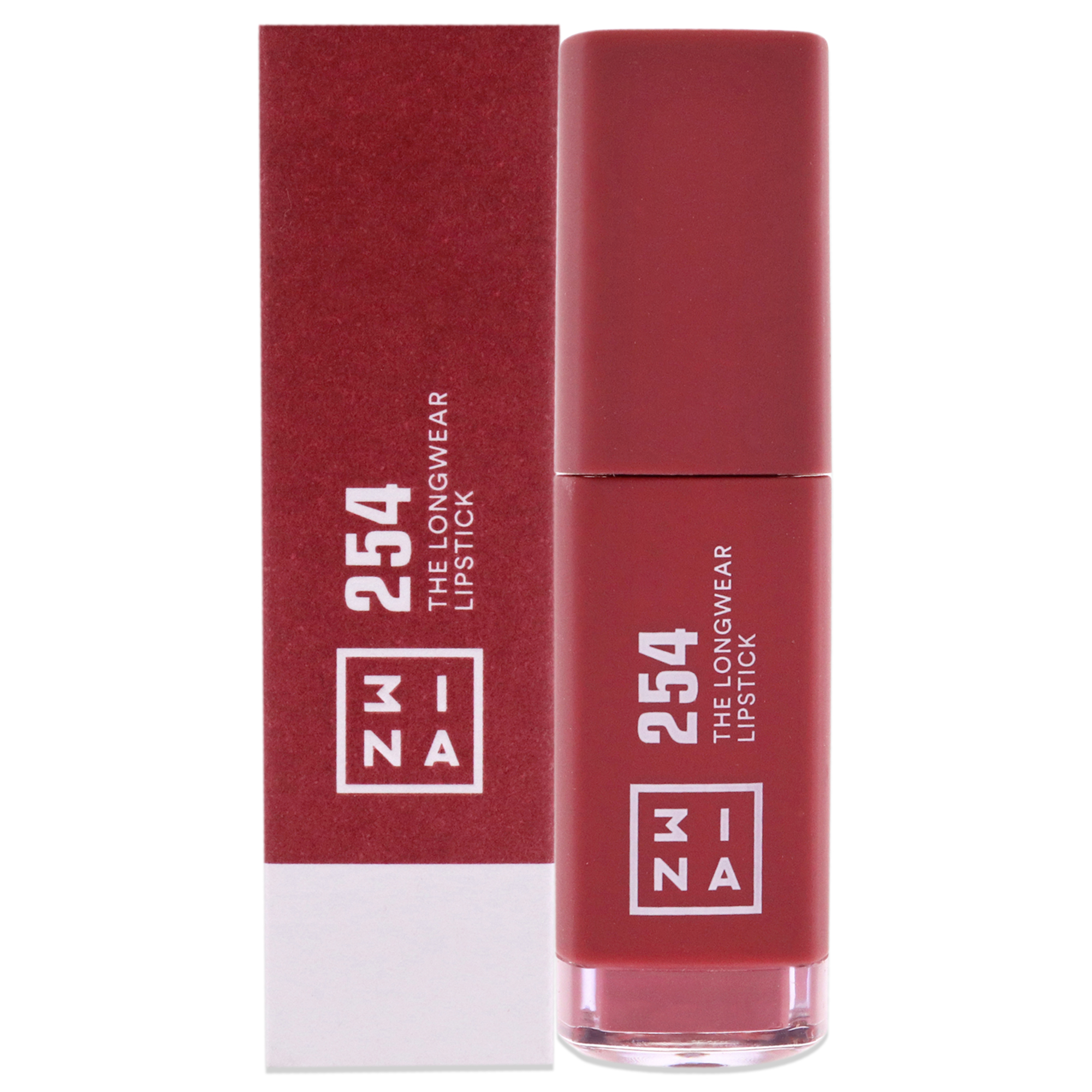 Lápiz Labial Líquido 3ina Longwear 254 Dark Pink Nude Para Mujer - Venta Internacional.