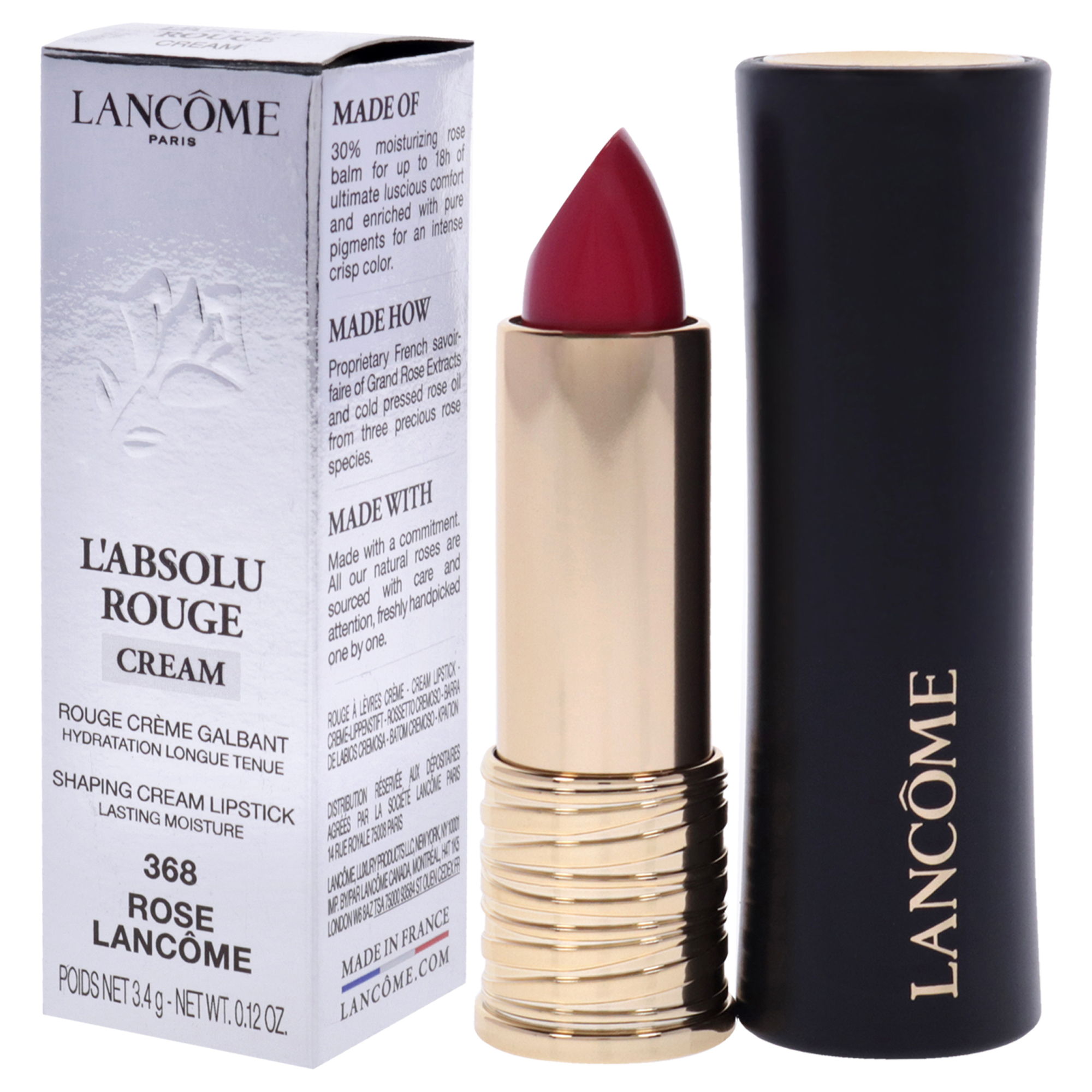 Foto 5 pulgar | Lápiz Labial Lancome Labsolu Rouge Hydrating Shaping #368 Cream - Venta Internacional.