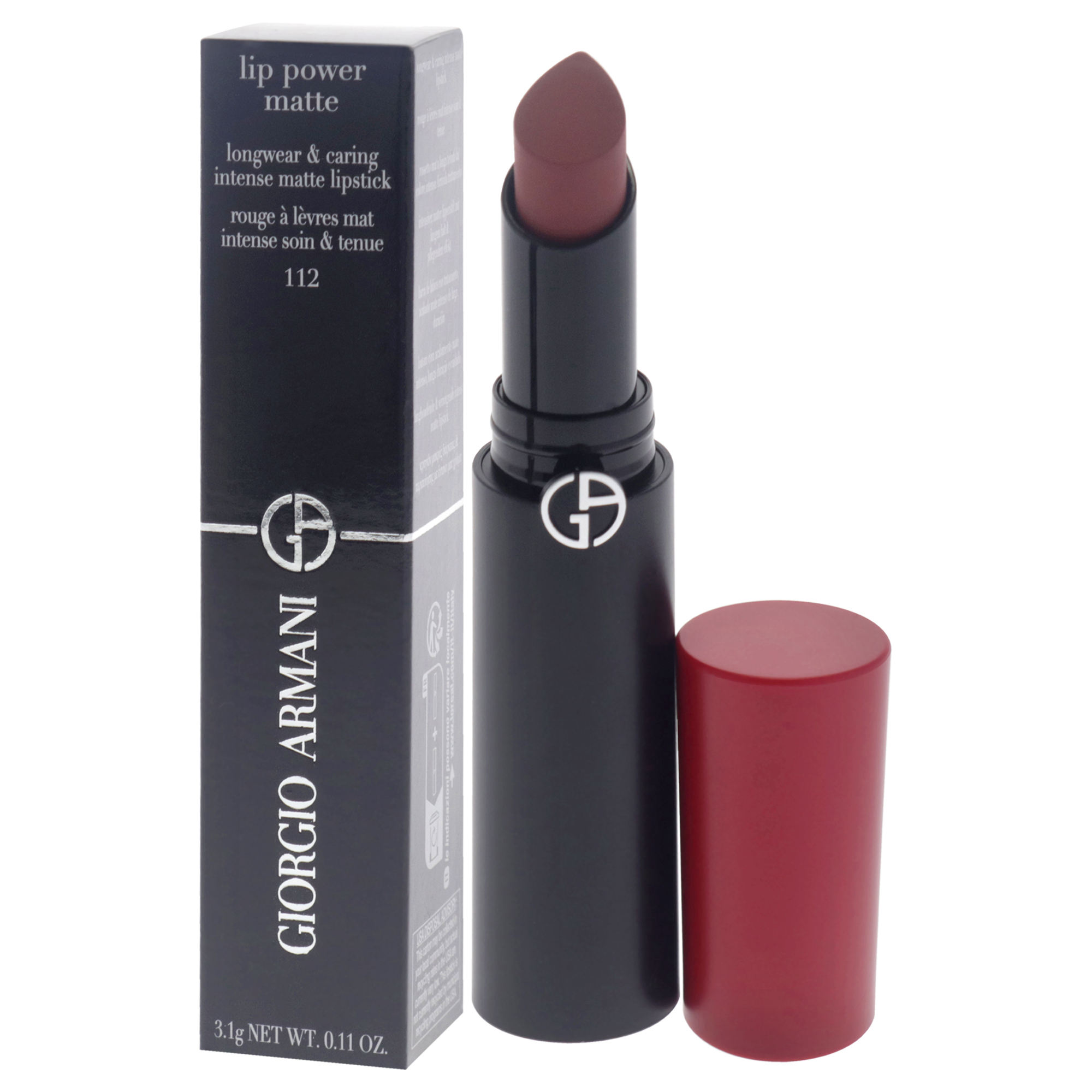 Foto 4 pulgar | Lápiz Labial Giorgio Armani Lip Power Matte 112 Stylish, 3,2 Ml - Venta Internacional.