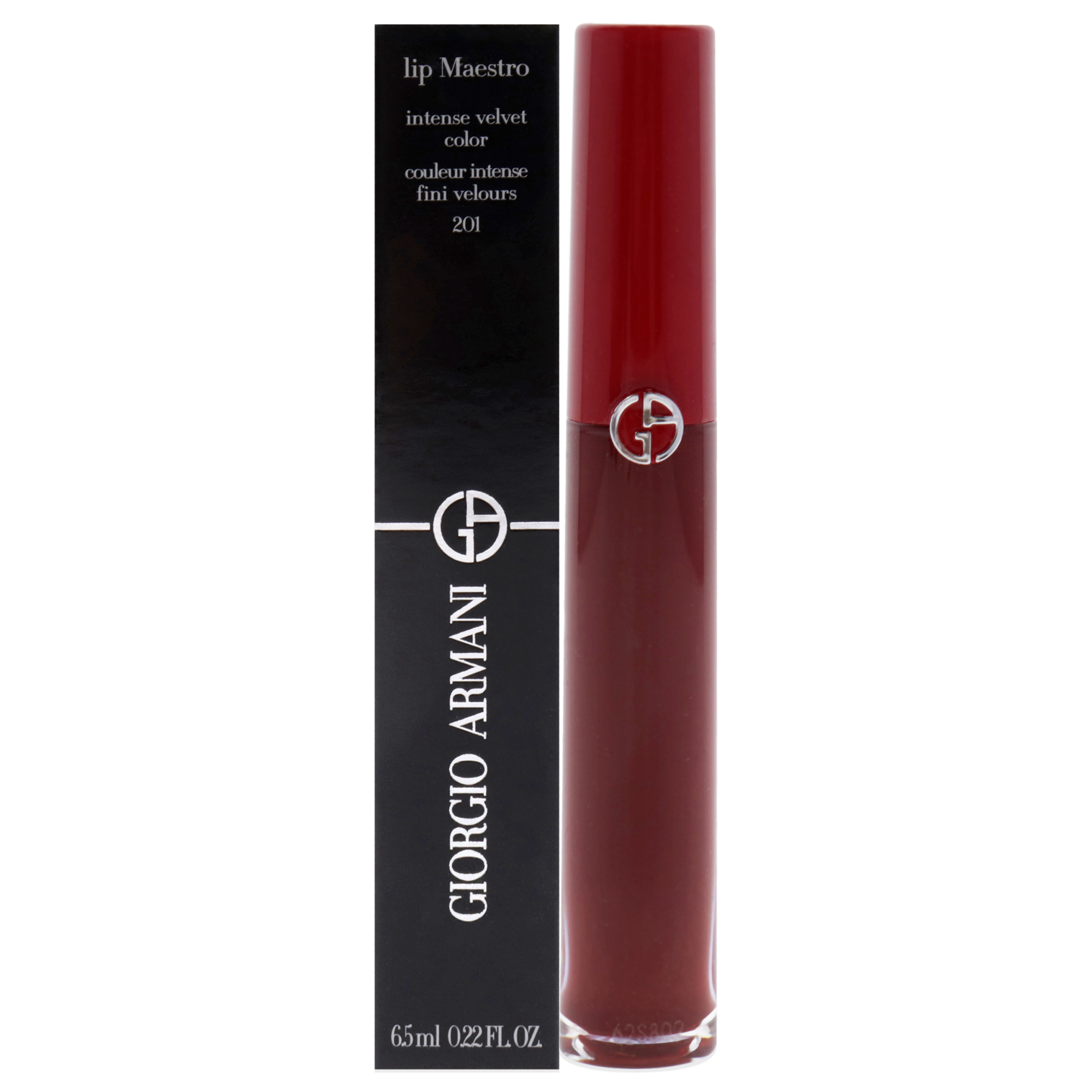 Barra De Labios Giorgio Armani Lip Maestro Intense Velvet 201 Dark  - Venta Internacional.