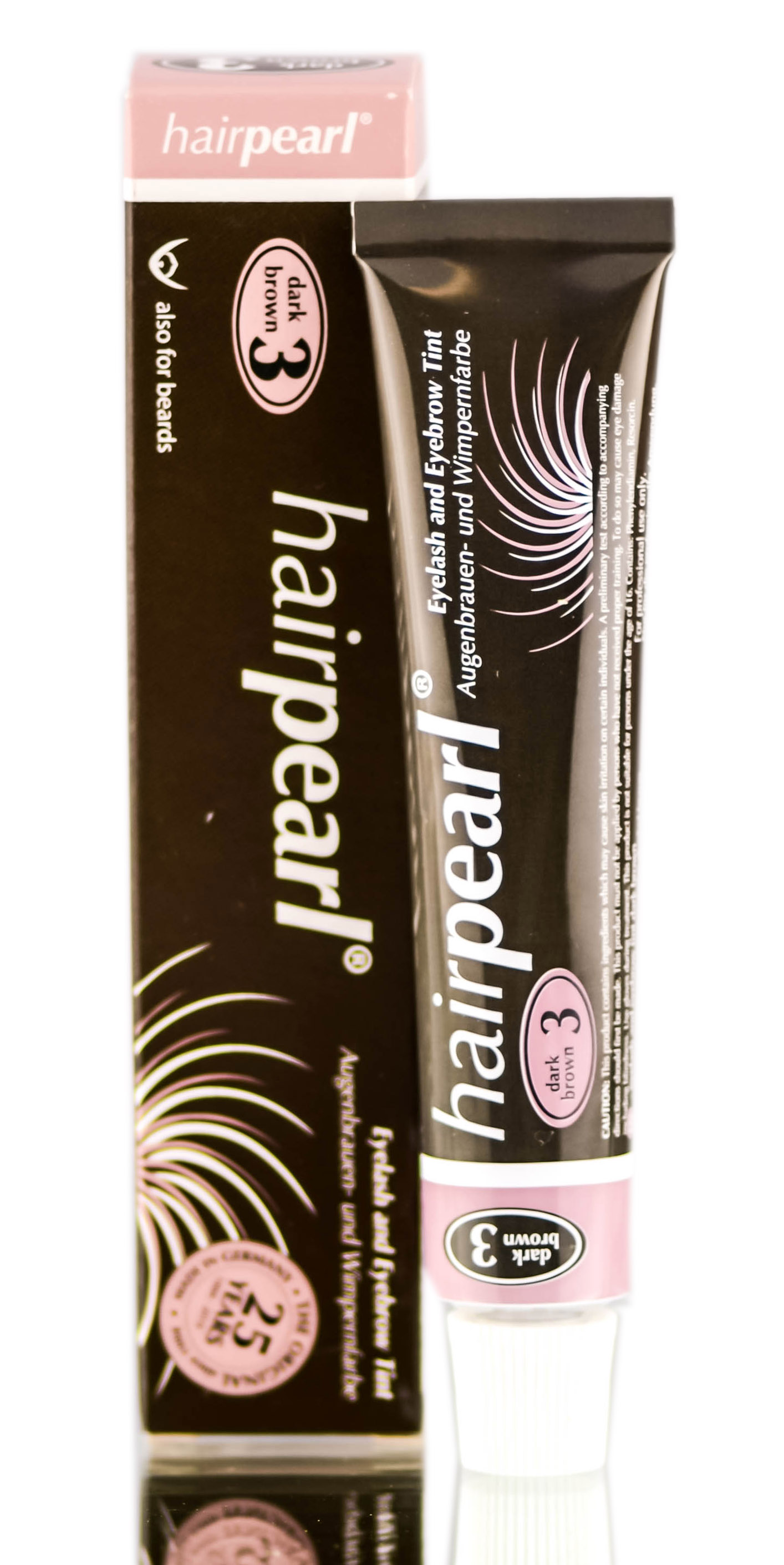 Foto 2 pulgar | Tinte De Pestañas Y Cejas Sleekshop Hairpearl Dark Brown 3 - Venta Internacional.