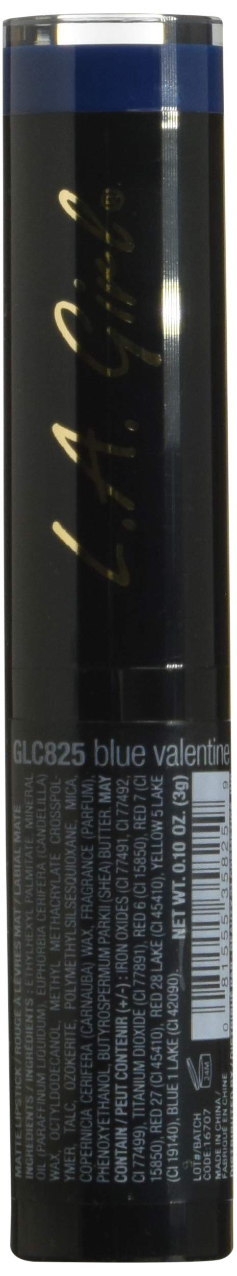 Foto 4 pulgar | Lápiz Labial L.a. Girl, Mate Flat Velvet Blue Valentine, 3 Ml (glc825) - Venta Internacional.