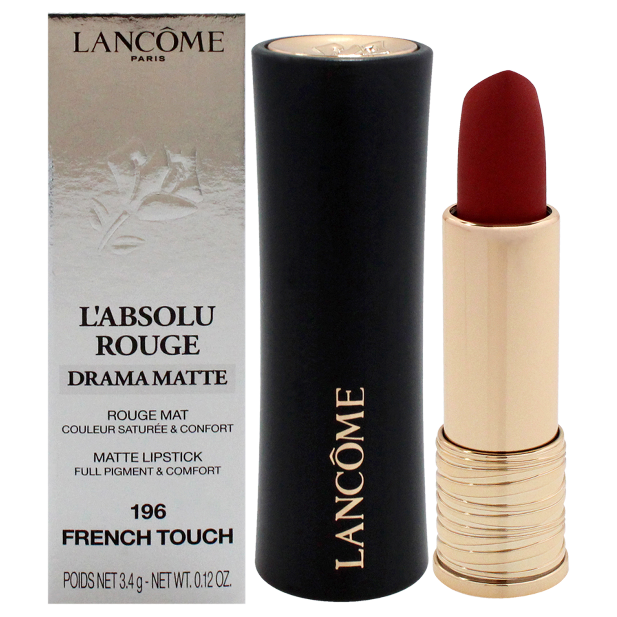 Lápiz Labial Lancome Labsolu Rouge Drama French Touch 3,5 Ml - Venta Internacional.