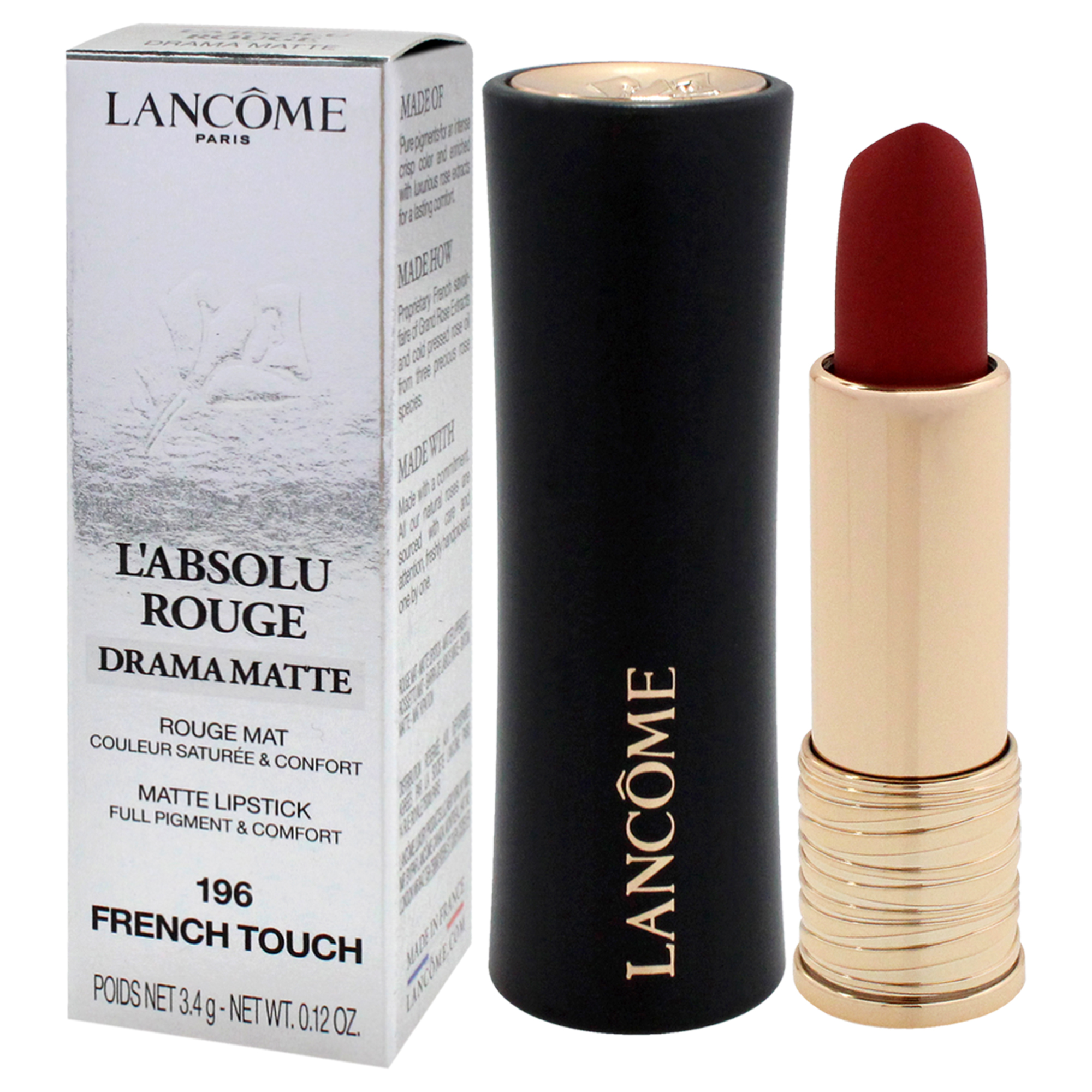 Foto 5 pulgar | Lápiz Labial Lancome Labsolu Rouge Drama French Touch 3,5 Ml - Venta Internacional.