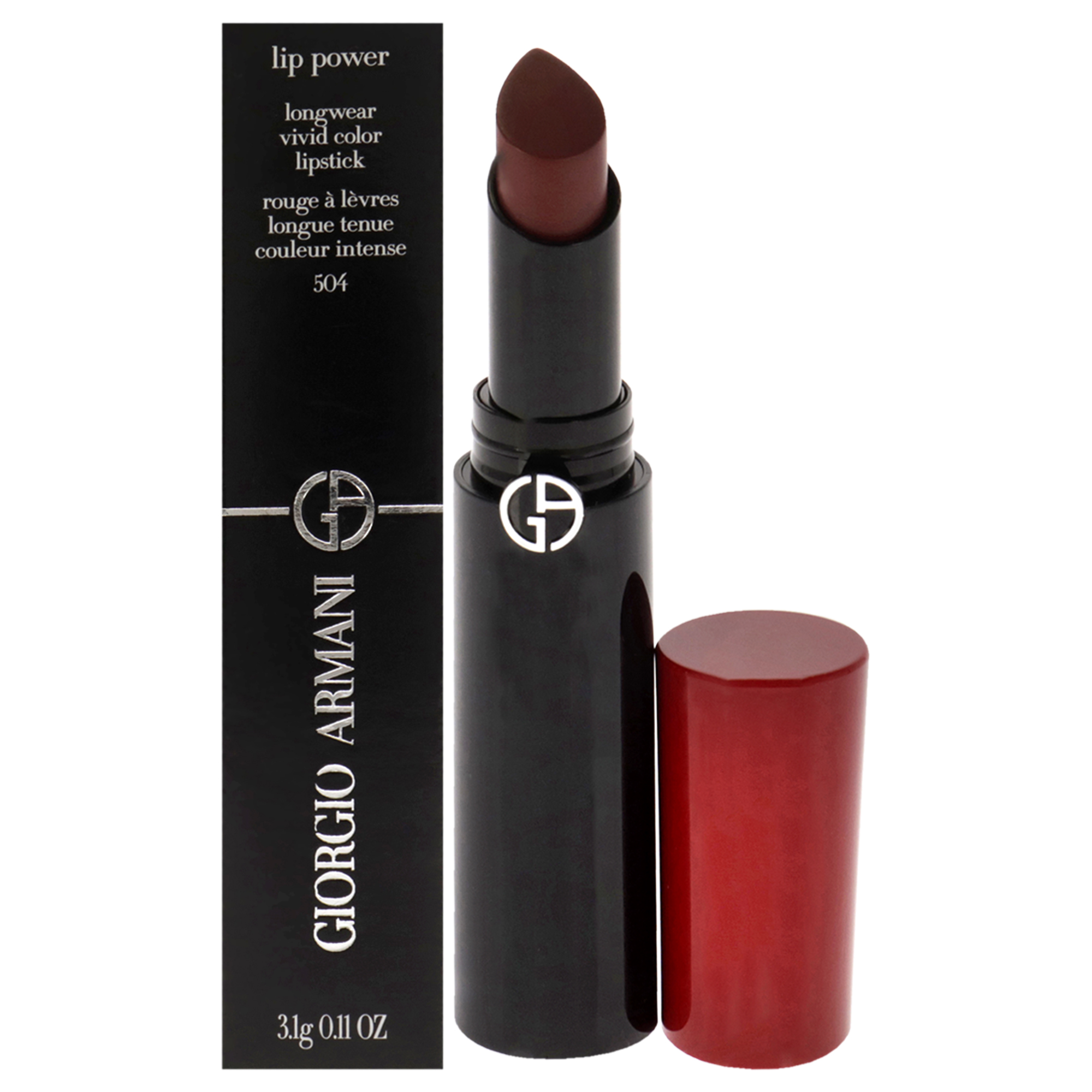 Lápiz Labial Giorgio Armani Lip Power Longwear Vivid Color 3,2 Ml - Venta Internacional.