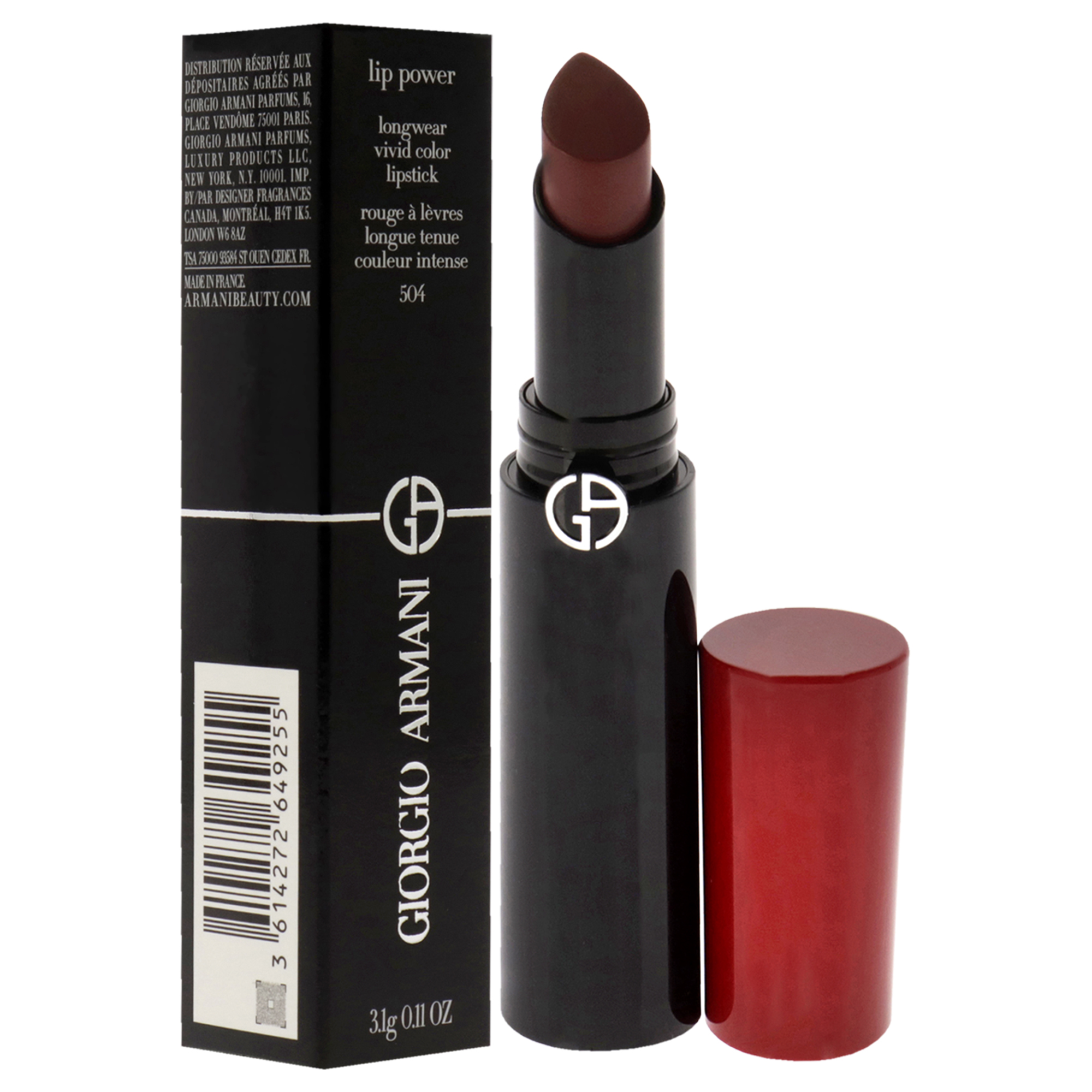 Foto 4 pulgar | Lápiz Labial Giorgio Armani Lip Power Longwear Vivid Color 3,2 Ml - Venta Internacional.