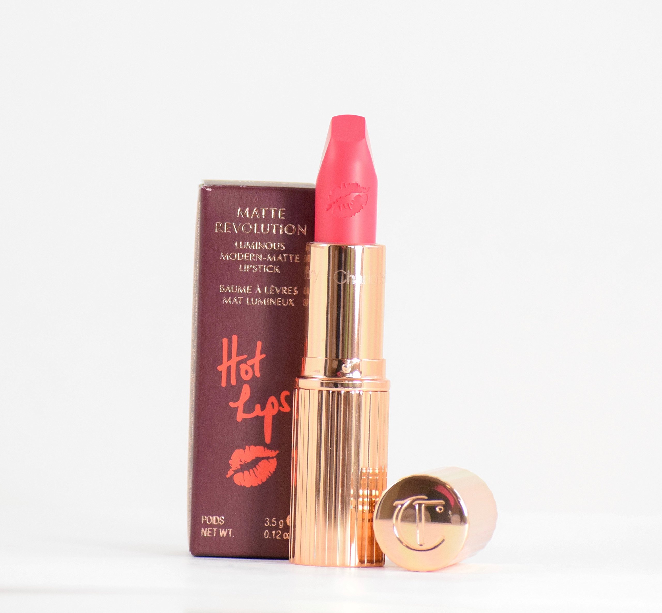 Foto 2 pulgar | Lápiz Labial Charlotte Tilbury Hot Lips Matte Revolution Electric Poppy - Venta Internacional.