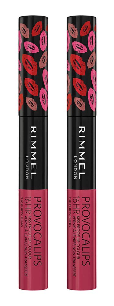 Foto 2 pulgar | Color De Labios Rimmel Provocalips Flirty Fling, 4 Ml (paquete De 2) - Venta Internacional.