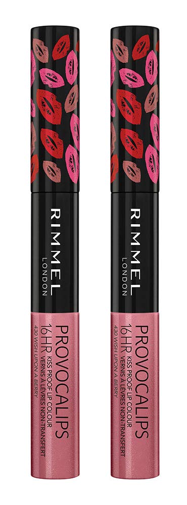 Foto 2 pulgar | Lápiz Labial Rimmel Provocalips 430 Wish Upon A Berry (paquete De 2) - Venta Internacional.