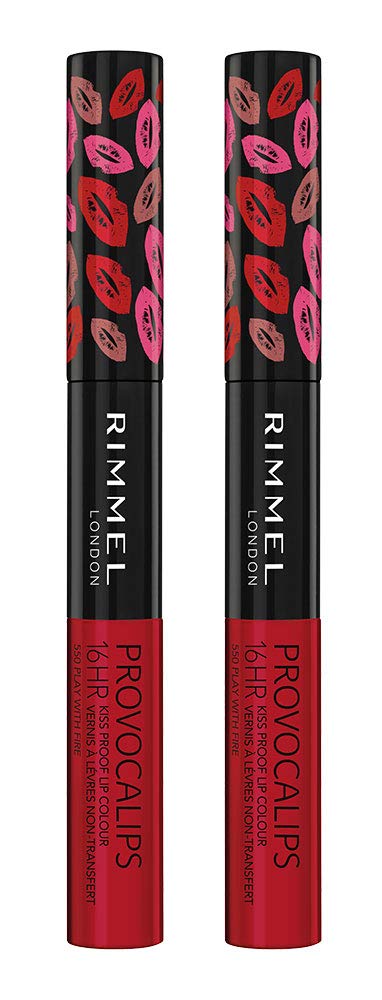 Lápiz Labial Rimmel Provocalips Play With Fire, 4 Ml (paquete De 2) - Venta Internacional.