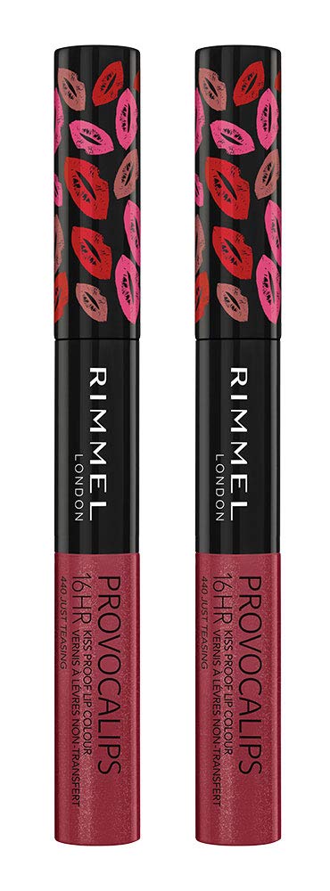 Lápiz Labial Rimmel Provocalips 440 Just Teasing 16h (paquete De 2) - Venta Internacional.