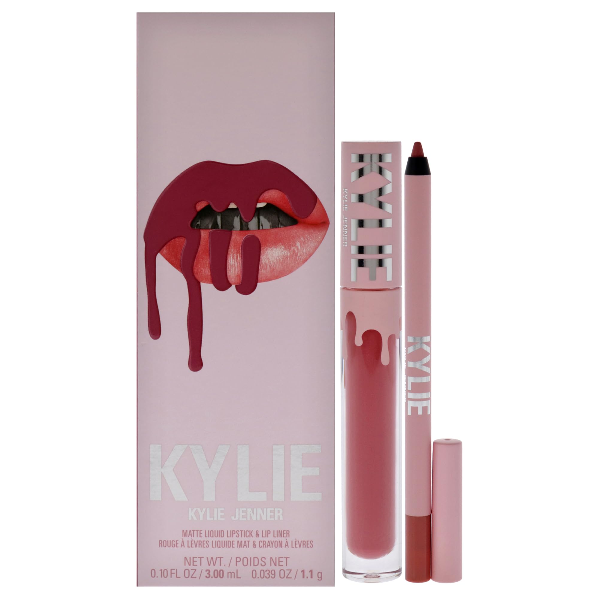 Foto 2 pulgar | Set De Pintalabios Kylie Cosmetics, Lápiz Labial Líquido Mate Y Delineador De Labios - Venta Internacional.