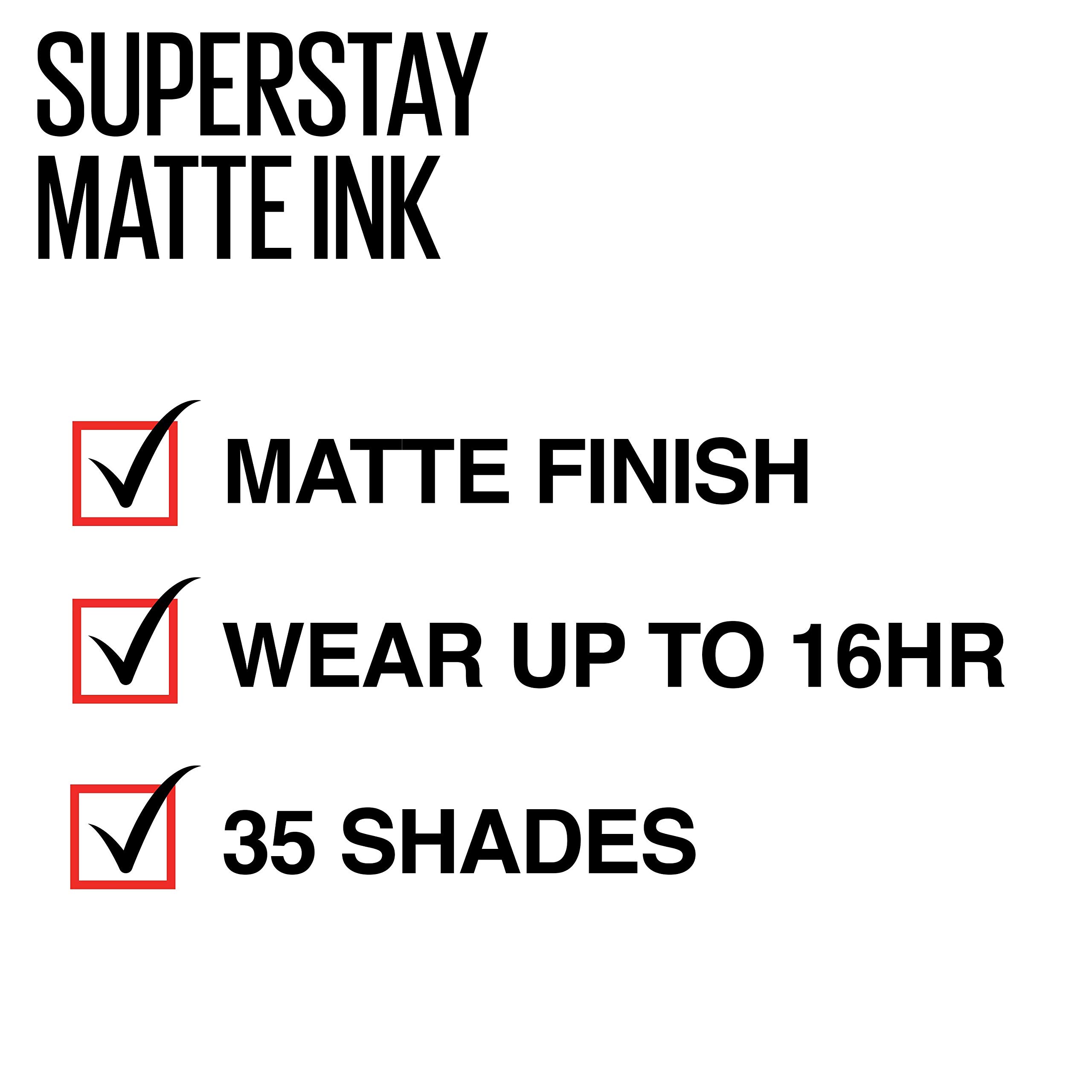 Foto 7 | Lápiz Labial Líquido Maybelline New York Superstay Matte Ink Heroine - Venta Internacional.