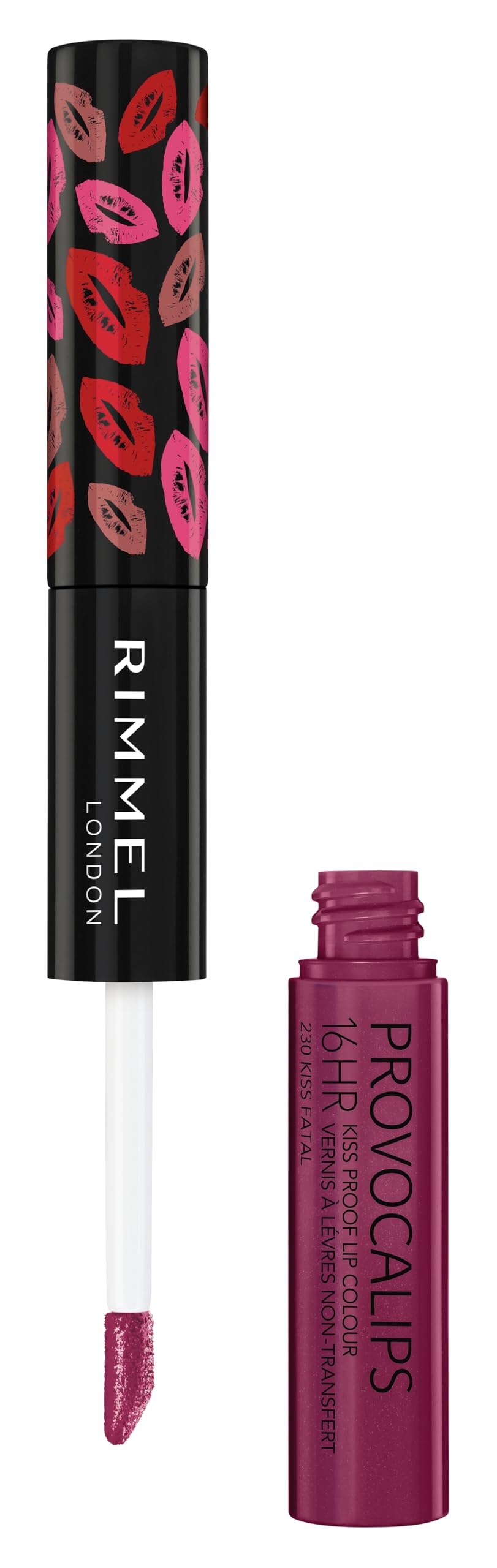 Foto 3 | Lápiz Labial Rimmel London Provocalips, 16 Horas, A Prueba De Besos, 230 Ml - Venta Internacional.