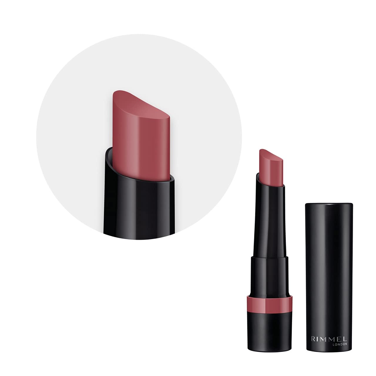 Foto 5 pulgar | Lápiz Labial Rimmel Lasting Finish Matte 220 Mauve Bliss, 4 Ml - Venta Internacional.