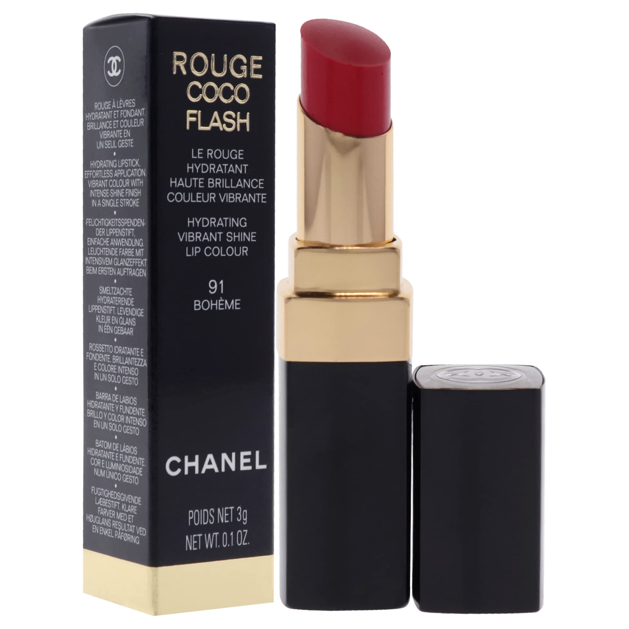 Foto 4 pulgar | Lápiz Labial Chanel Rouge Coco Flash 91 Boheme Para Mujer, 3 Ml - Venta Internacional.