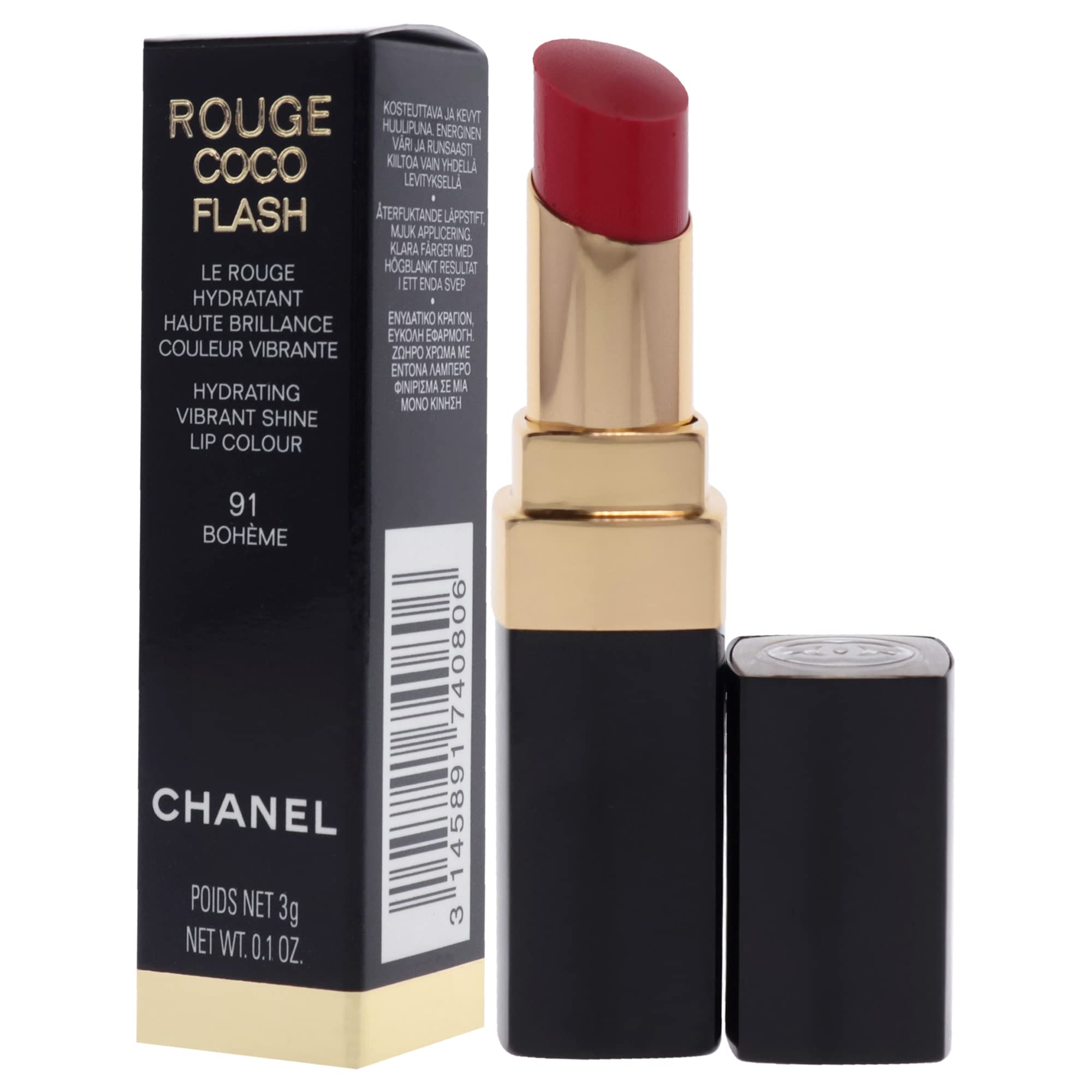 Foto 5 pulgar | Lápiz Labial Chanel Rouge Coco Flash 91 Boheme Para Mujer, 3 Ml - Venta Internacional.