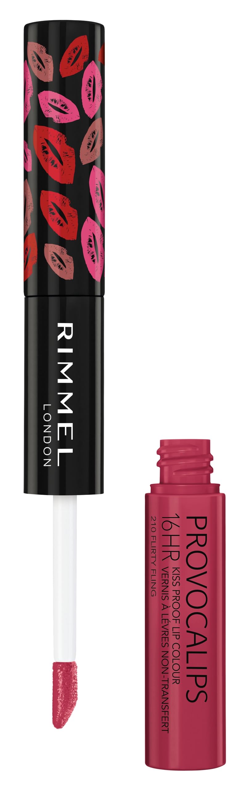 Foto 2 | Lápiz Labial Rimmel London Provocalips, 16 Horas, A Prueba De Besos, 210 Ml - Venta Internacional.