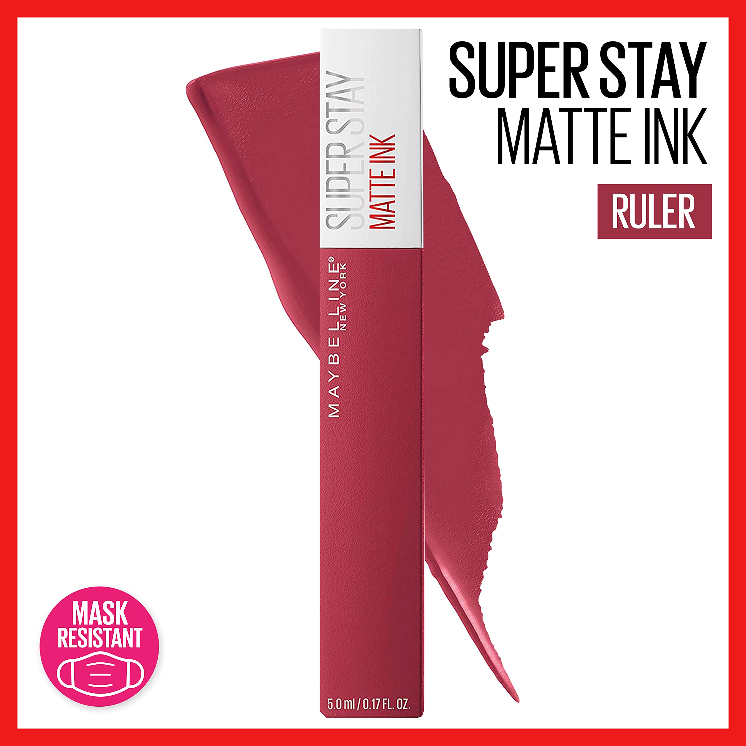 Foto 4 pulgar | Lápiz Labial Líquido Maybelline Super Stay Matte Ink Ruler 16h - Venta Internacional.