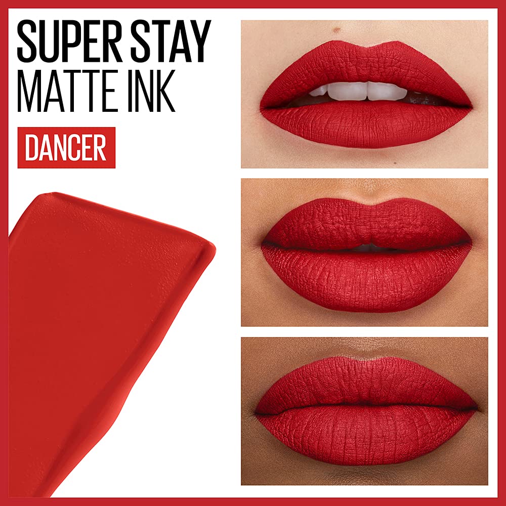 Foto 4 pulgar | Lápiz Labial Líquido Maybelline Super Stay Matte Ink Dancer 16h - Venta Internacional.