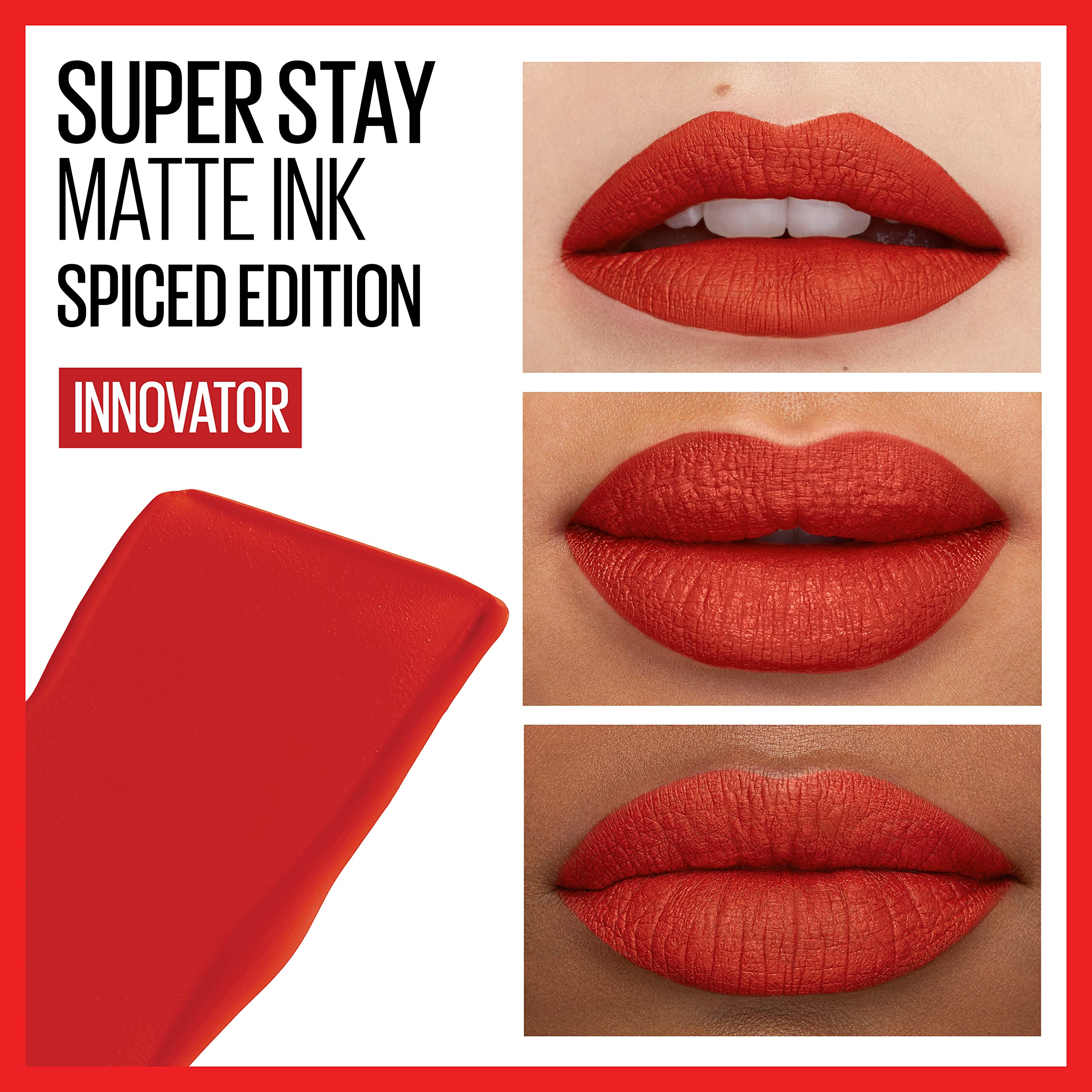 Foto 3 pulgar | Lápiz Labial Líquido Maybelline Super Stay Matte Ink Innovator - Venta Internacional.