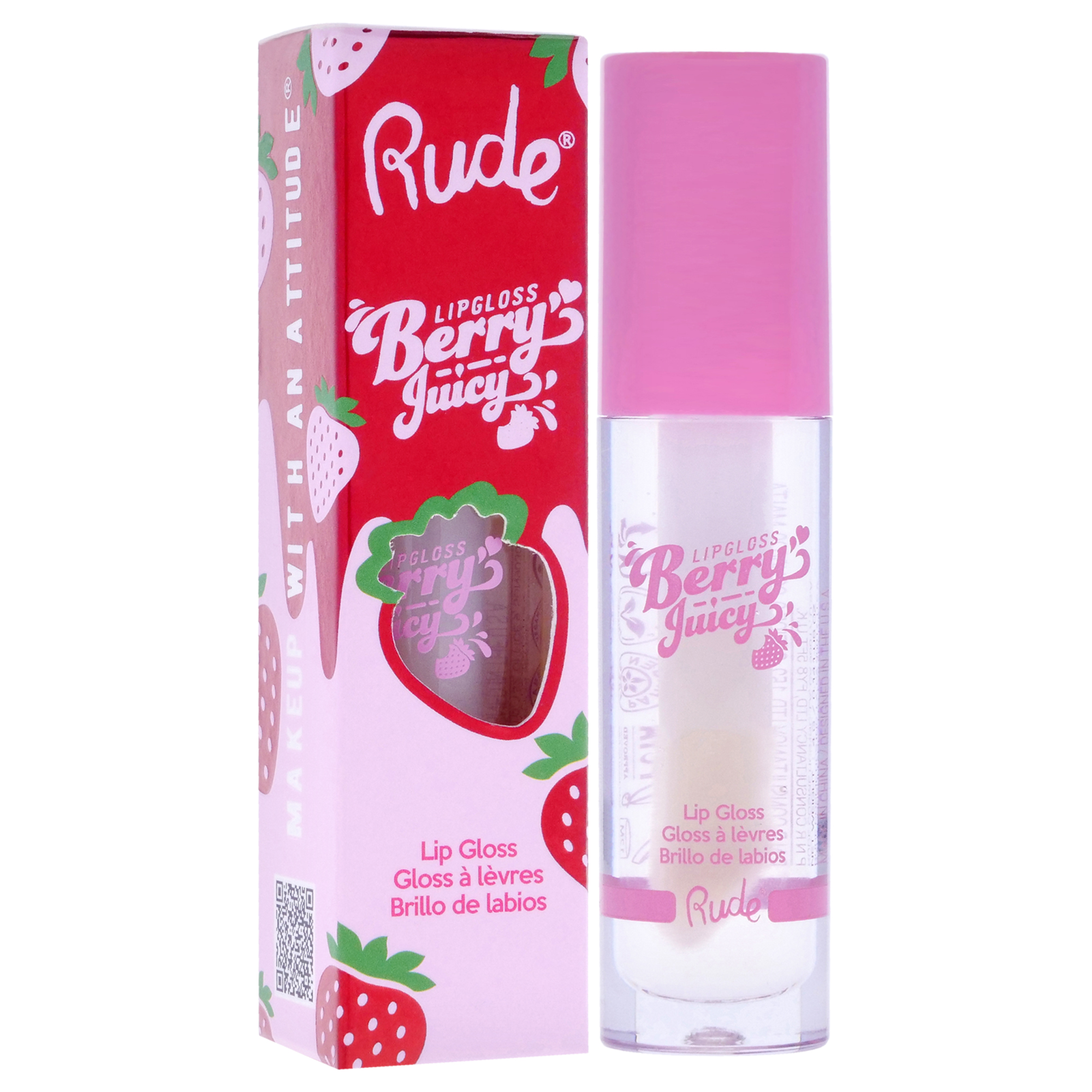 Foto 4 pulgar | Brillo De Labios Rude Cosmetics Berry Juicy 88401 Pure Para Mujer - Venta Internacional.