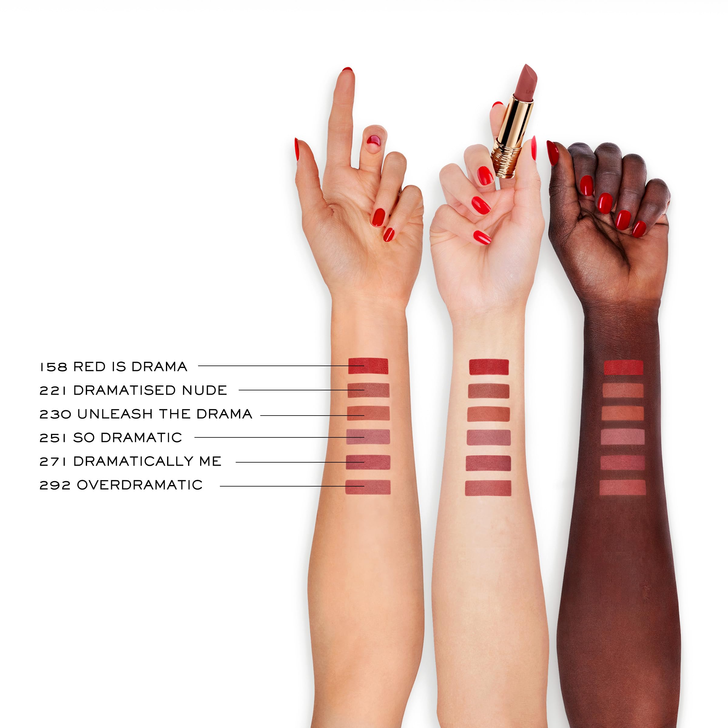 Foto 6 pulgar | Lápiz Labial Lancôme L'absolu Rouge Drama Matte 221 Dramatised Nude - Venta Internacional